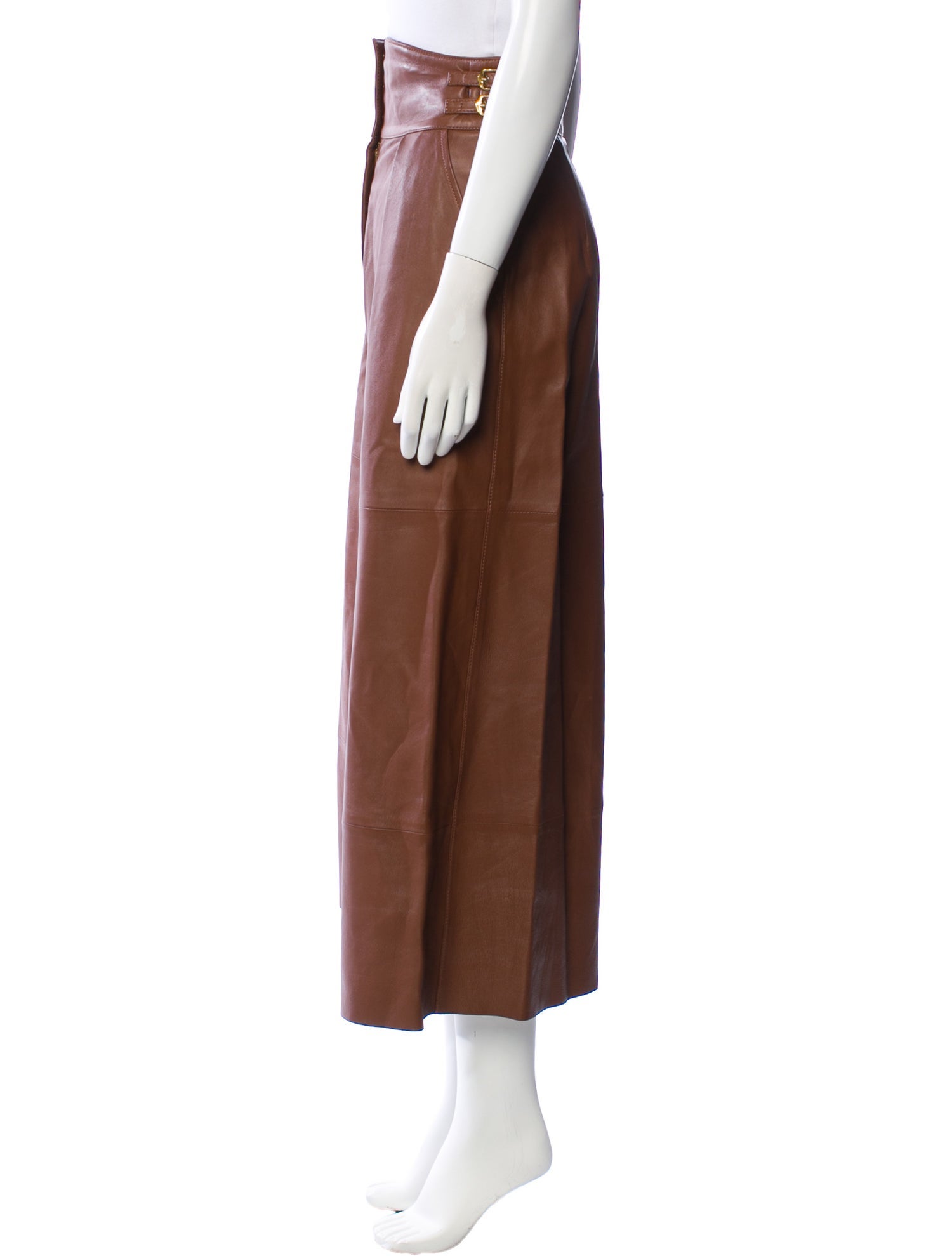 Zimmermann Leather Wide Leg Pants w/ Tags