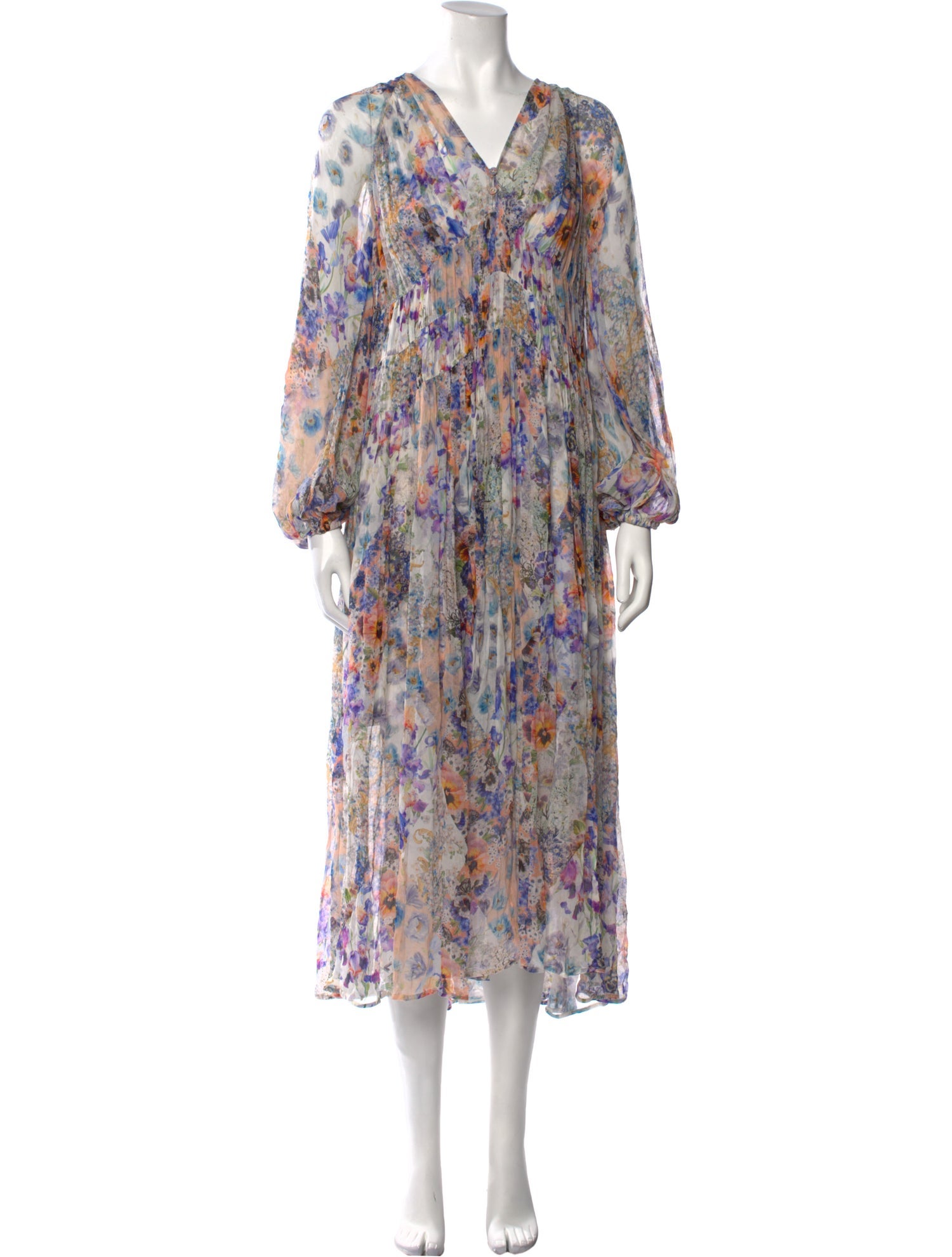 Zimmermann Floral Print Long Dress