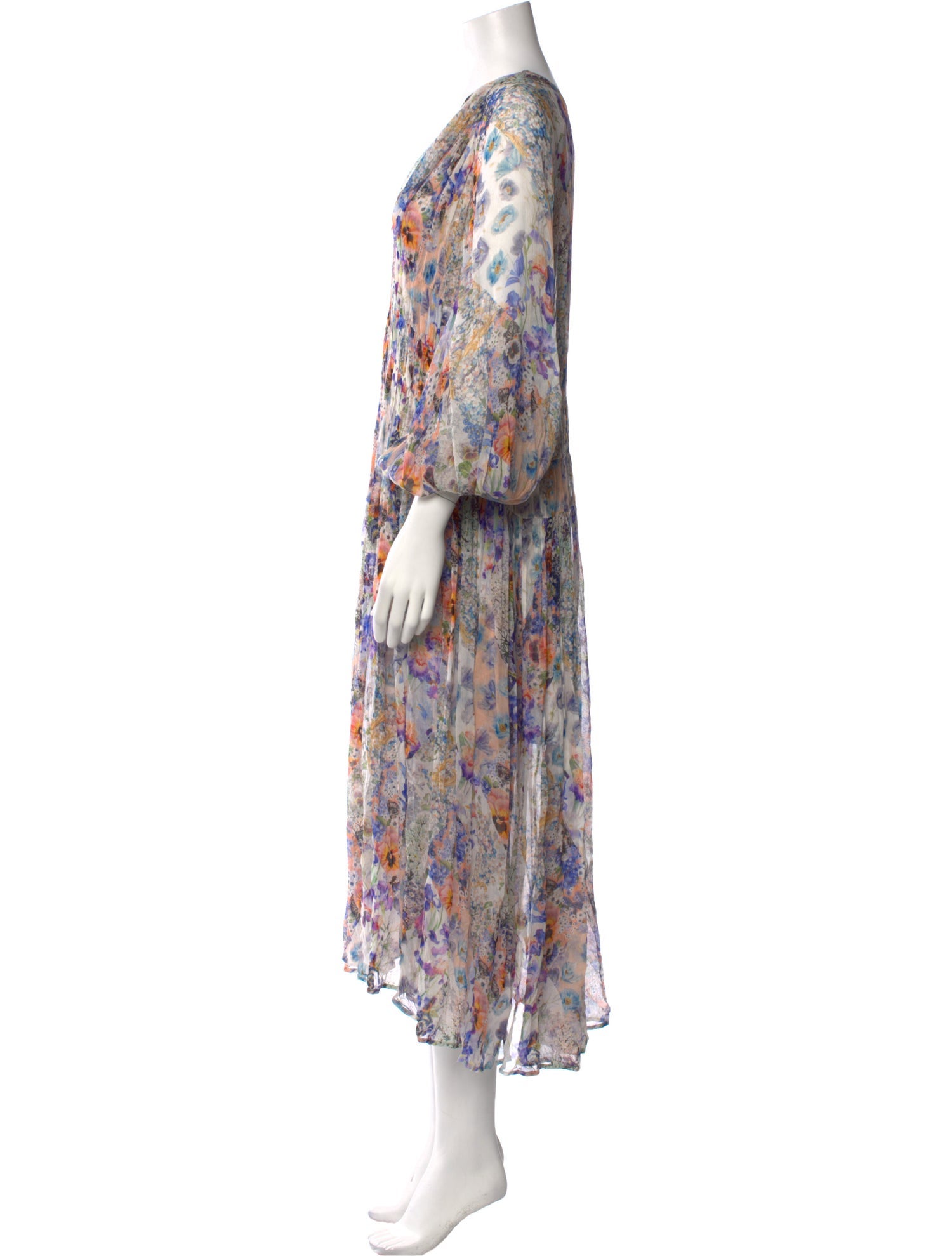 Zimmermann Floral Print Long Dress
