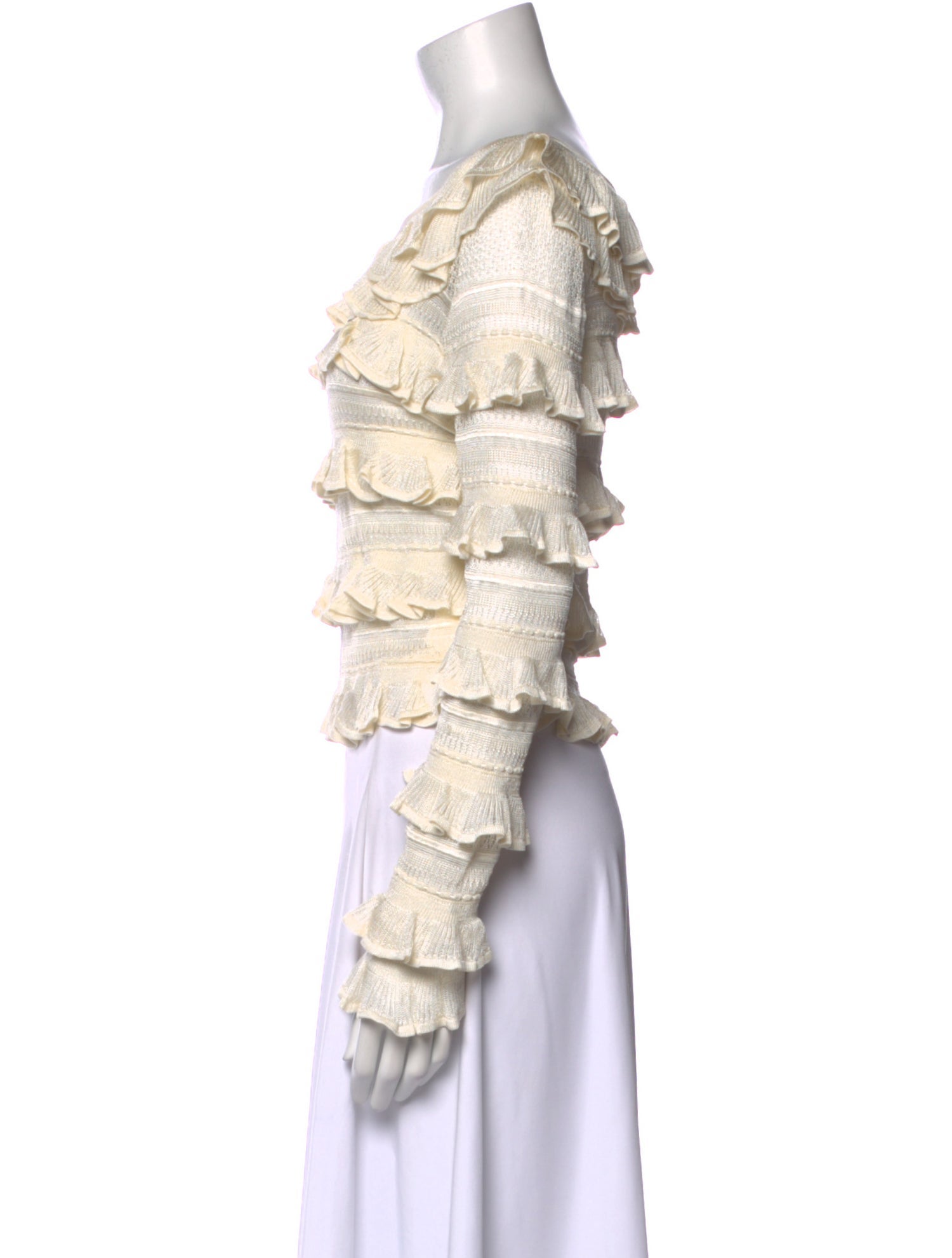 Zimmermann Off-The-Shoulder Long Sleeve Blouse