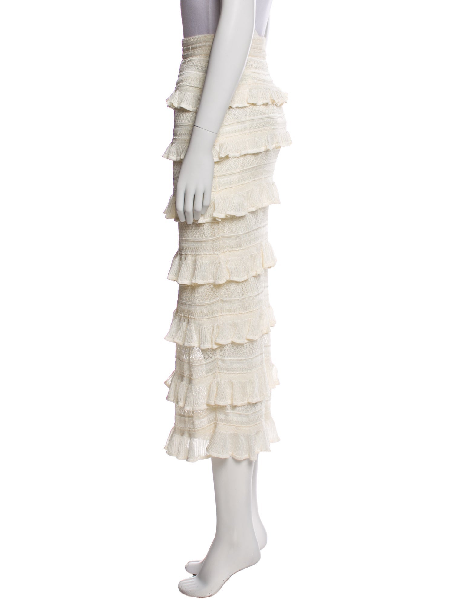 Zimmermann Ruffle Embellishment Midi Length Skirt