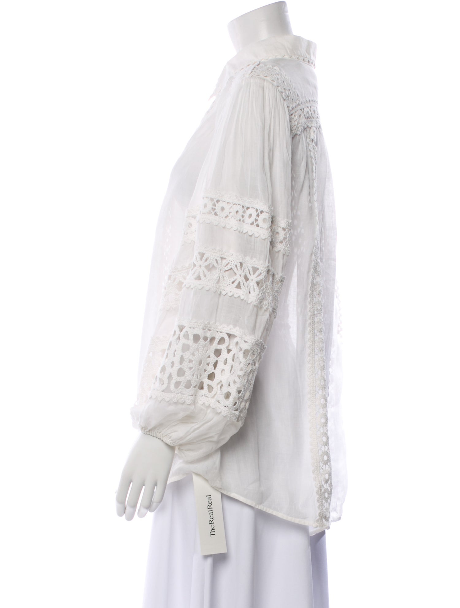 Zimmermann Long Sleeve Button-Up Top