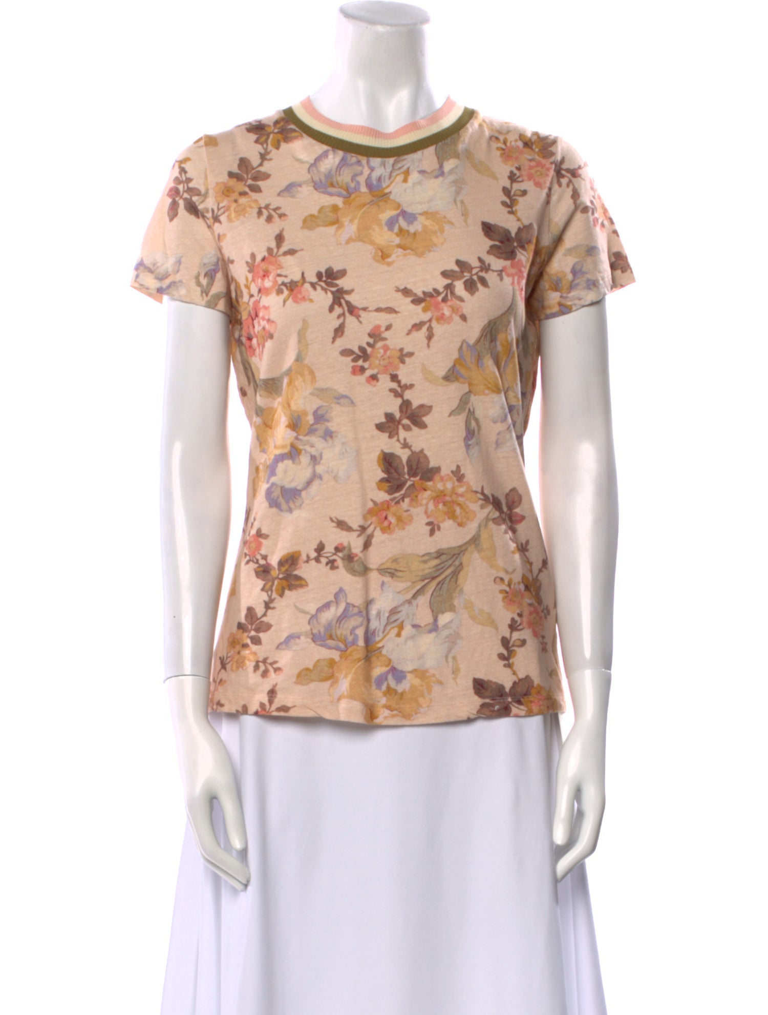 Zimmermann Floral Print Crew Neck T-Shirt