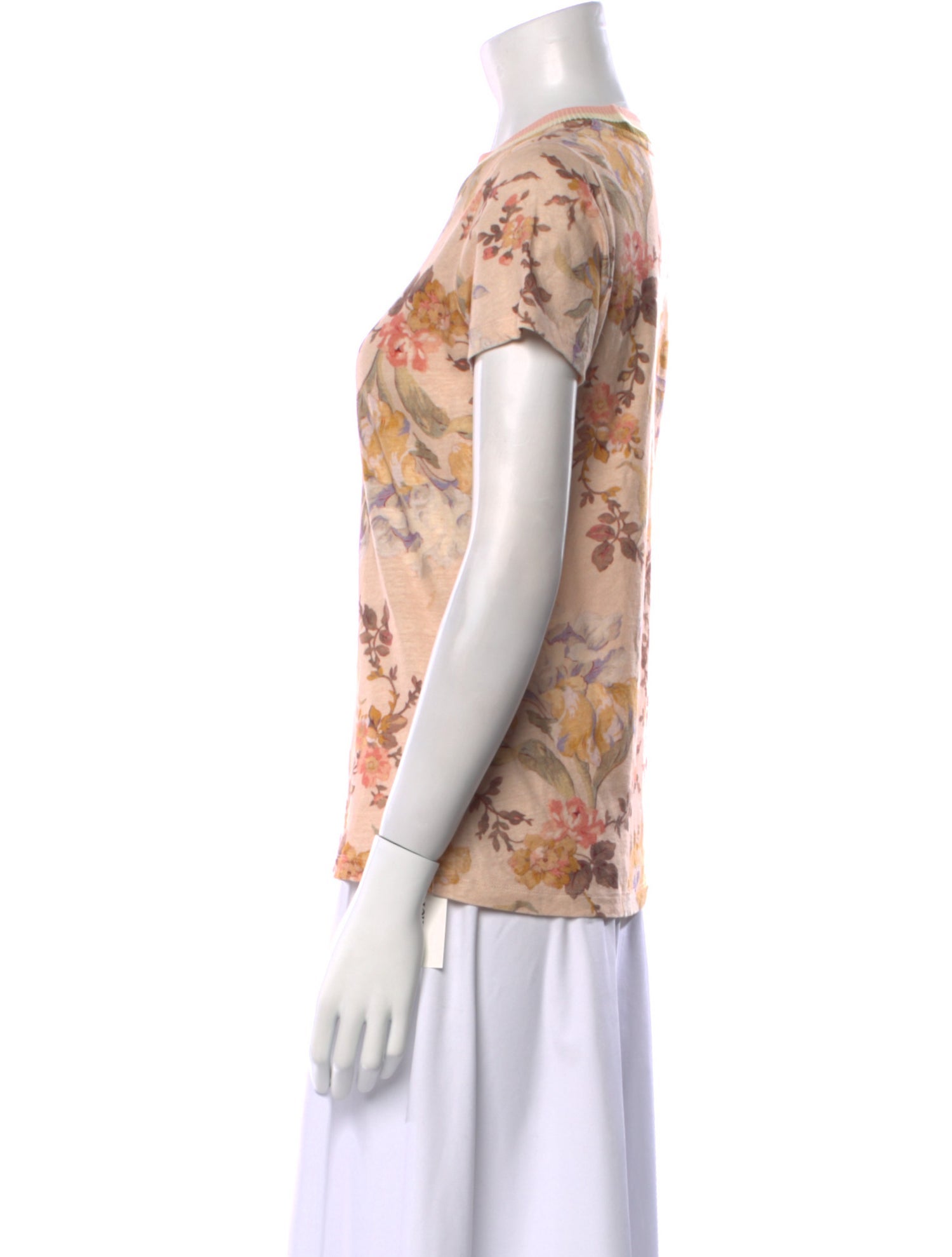 Zimmermann Floral Print Crew Neck T-Shirt