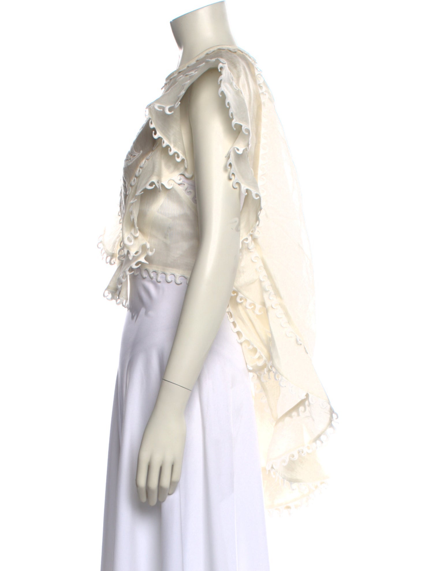 Zimmermann Linen Mock Neck Sweater