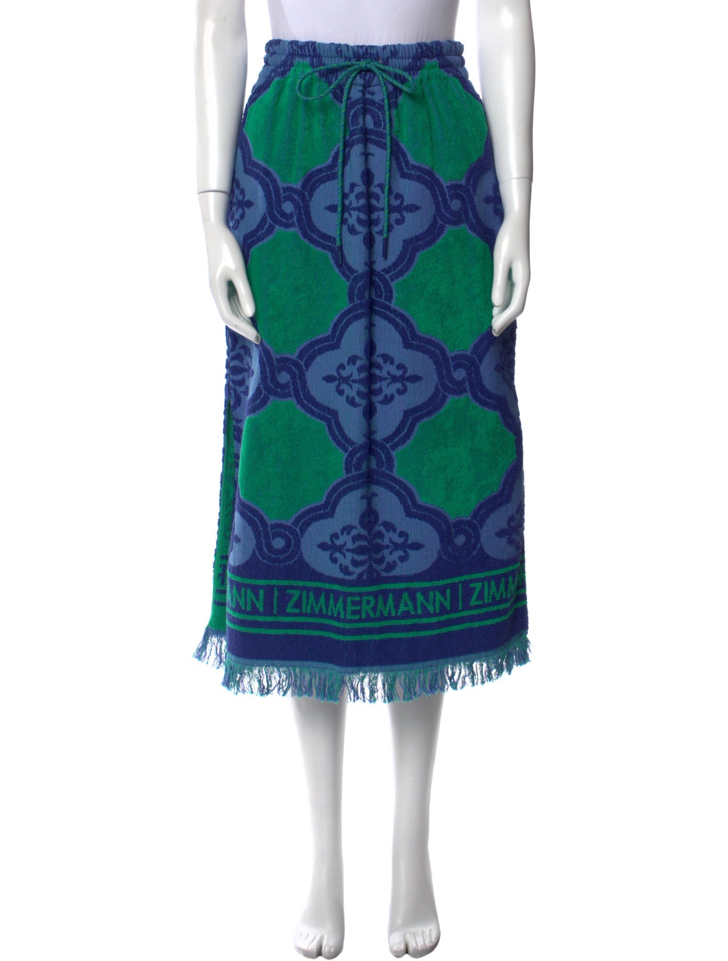 Zimmermann Printed Midi Length Skirt