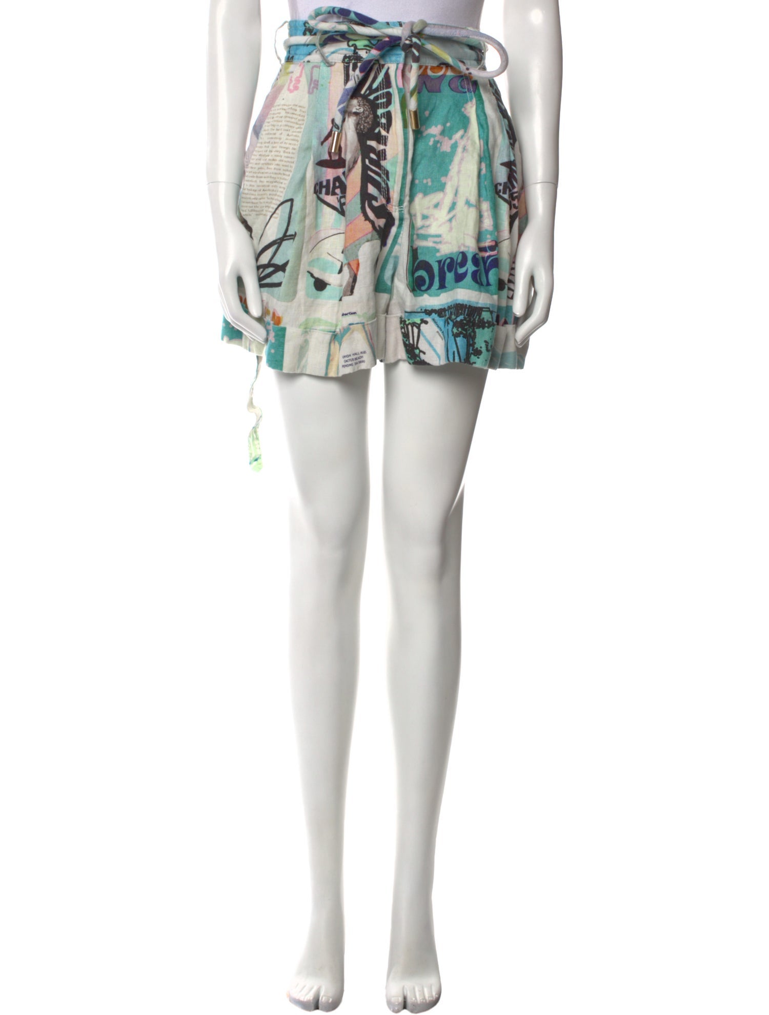 Zimmermann Linen Mini Shorts