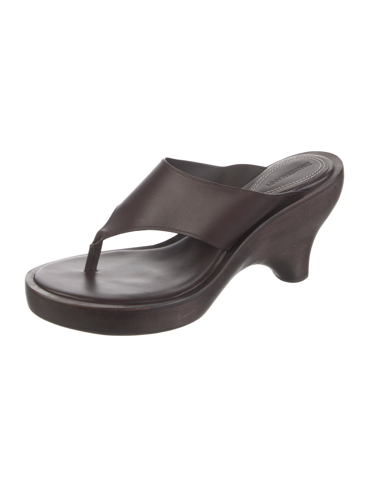 Zimmermann Leather Flip Flops