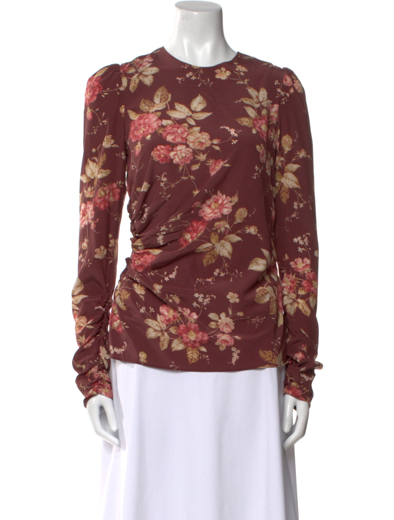 Zimmermann Silk Floral Print Blouse