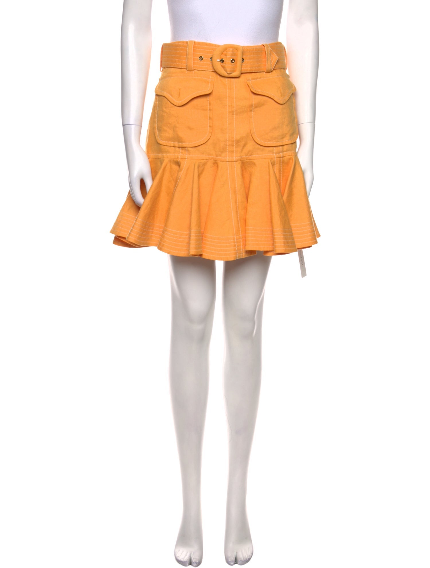 Zimmermann Linen Mini Skirt