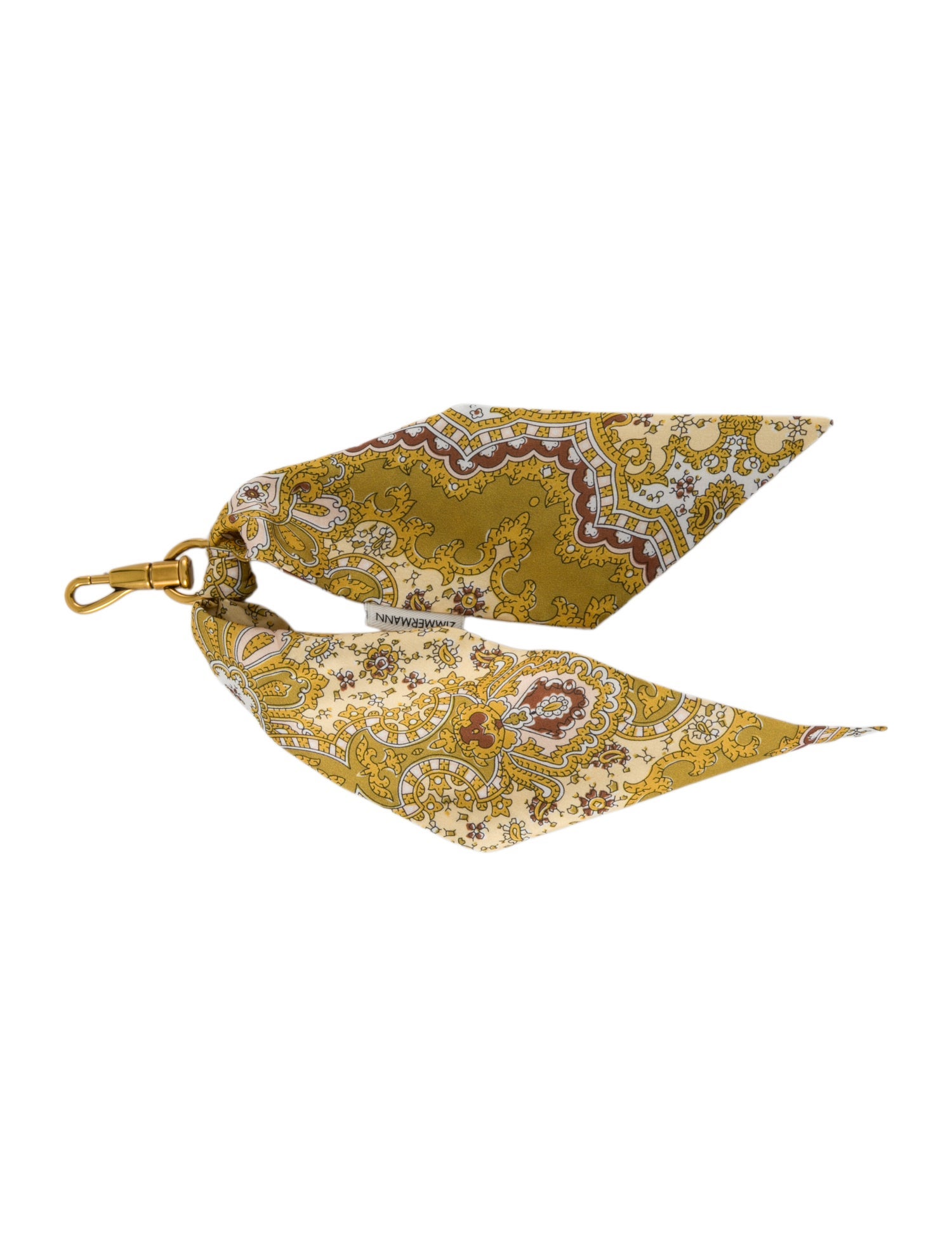 Zimmermann Pattern Print Silk Keychain w/Tags