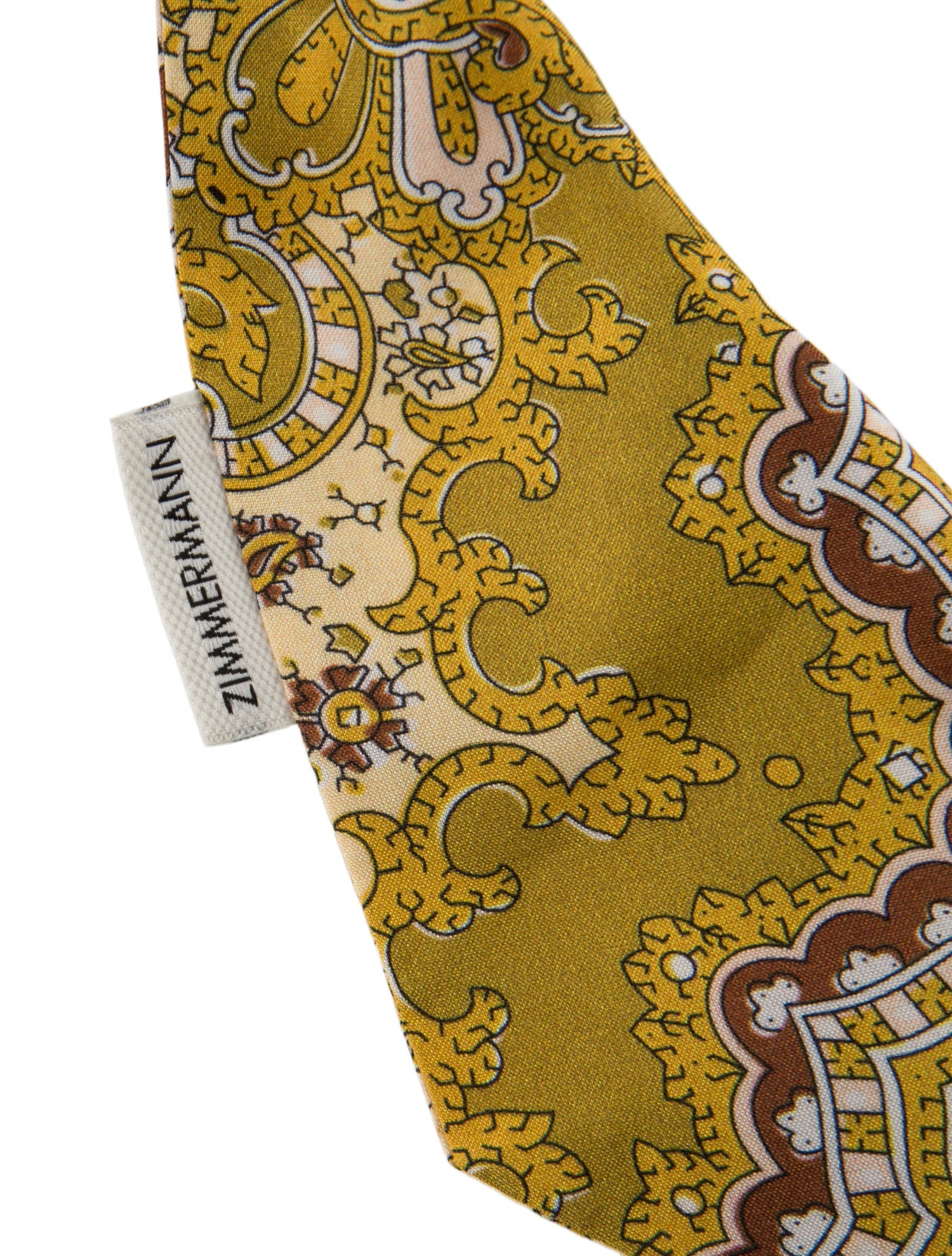 Zimmermann Pattern Print Silk Keychain w/Tags