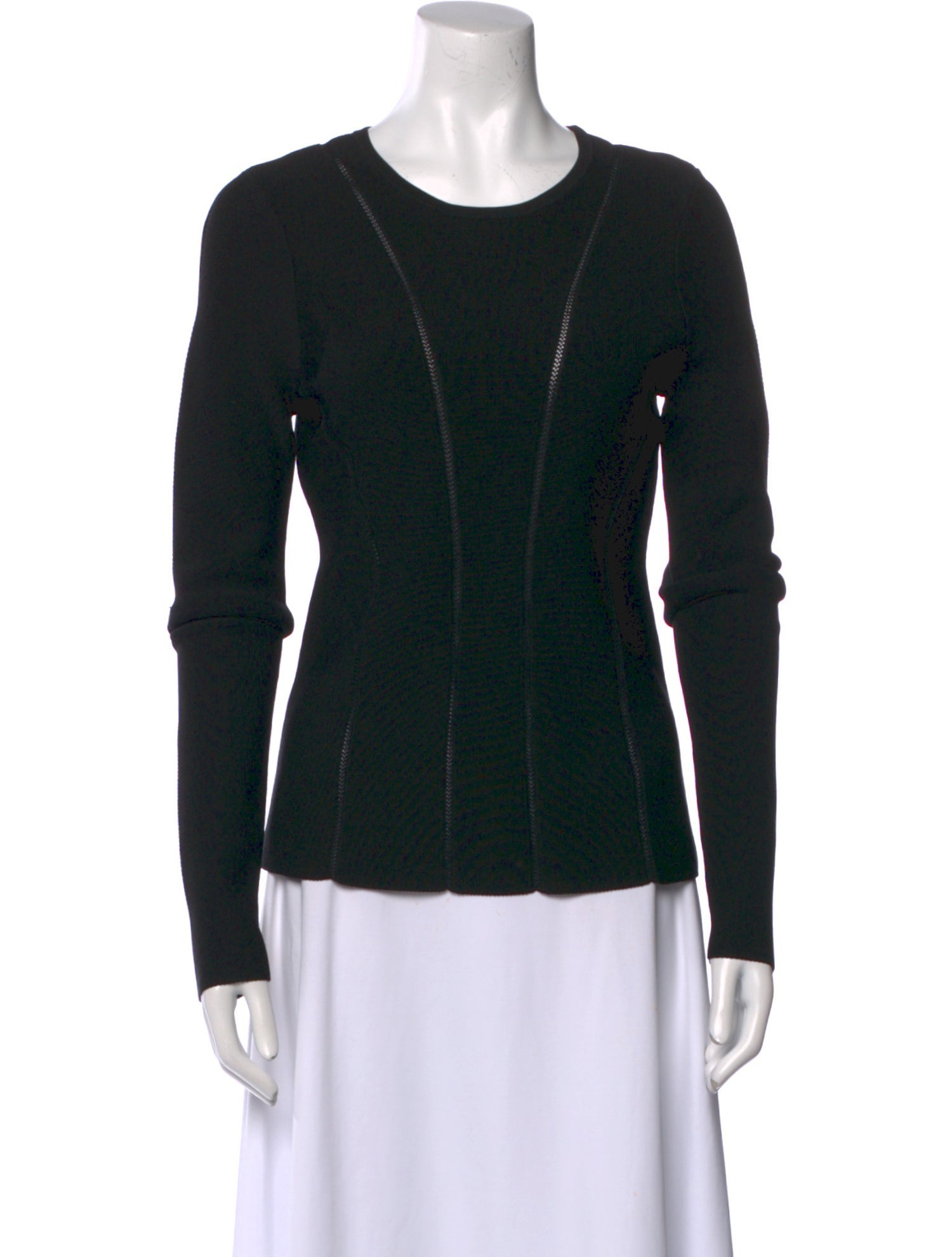 Zimmermann Scoop Neck Long Sleeve Top