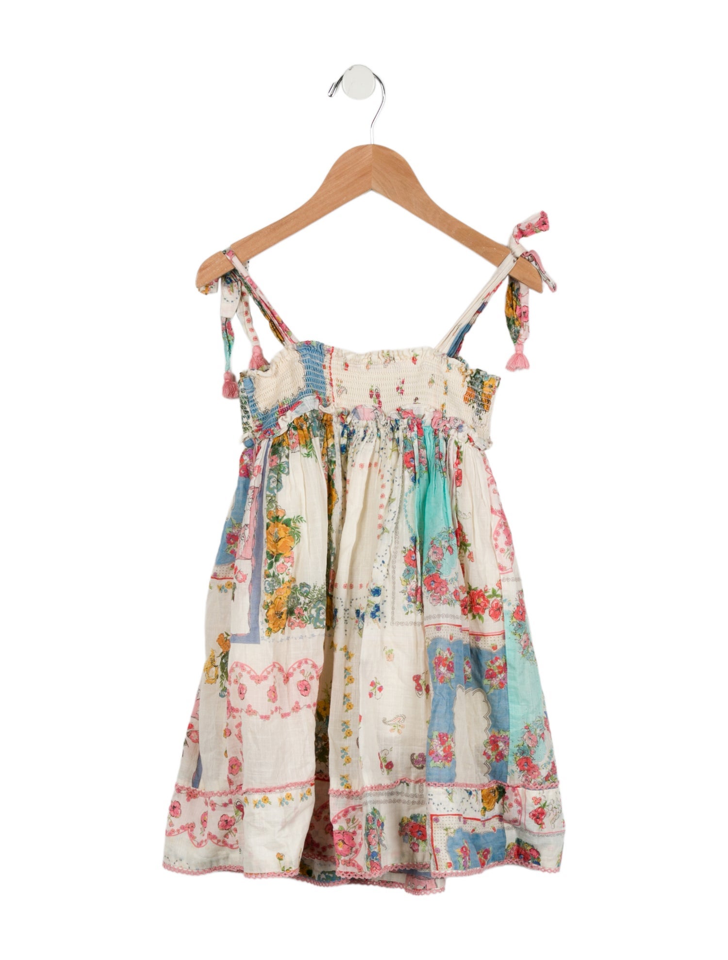 Zimmermann Girls' Floral Print Sleeveless Dress