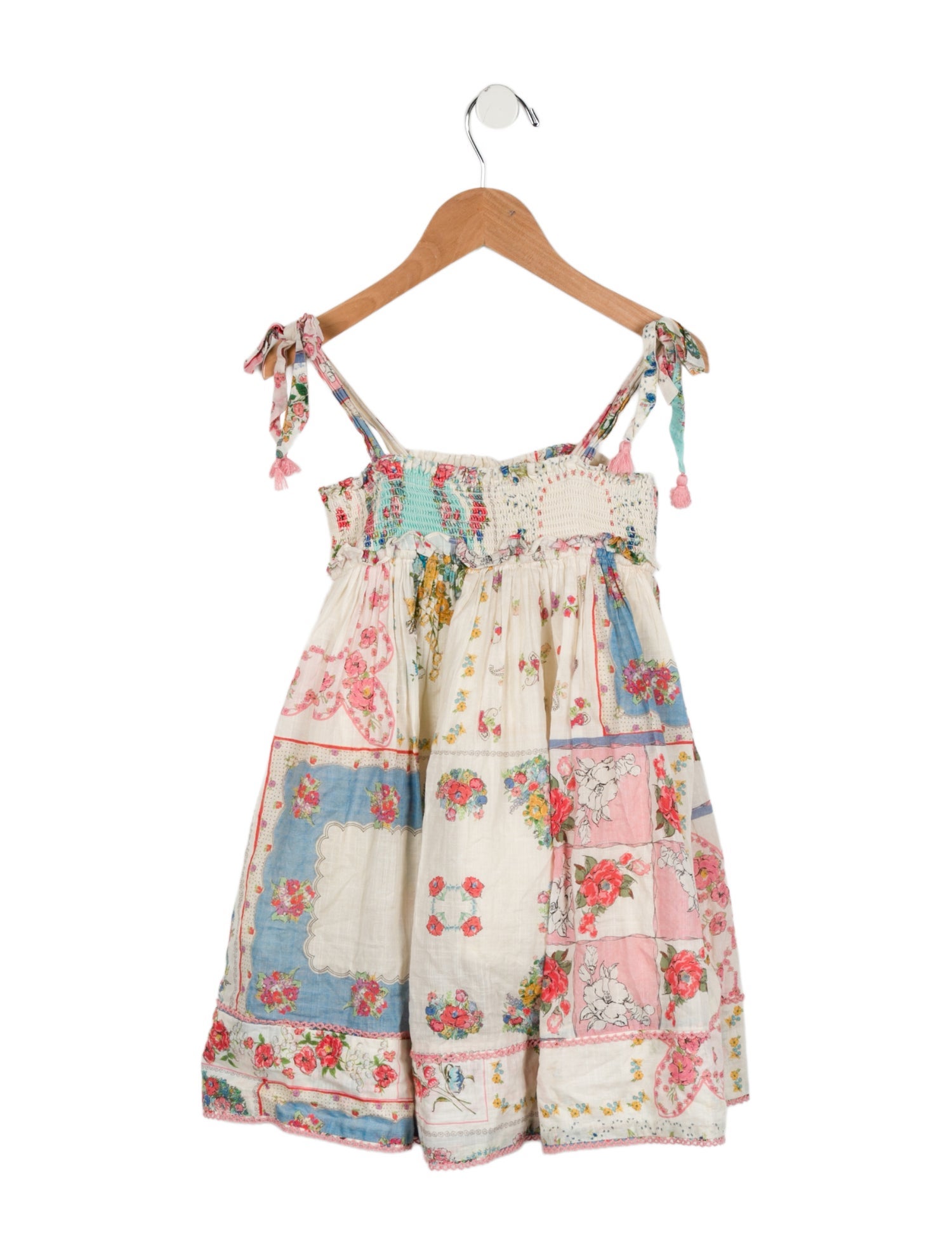 Zimmermann Girls' Floral Print Sleeveless Dress