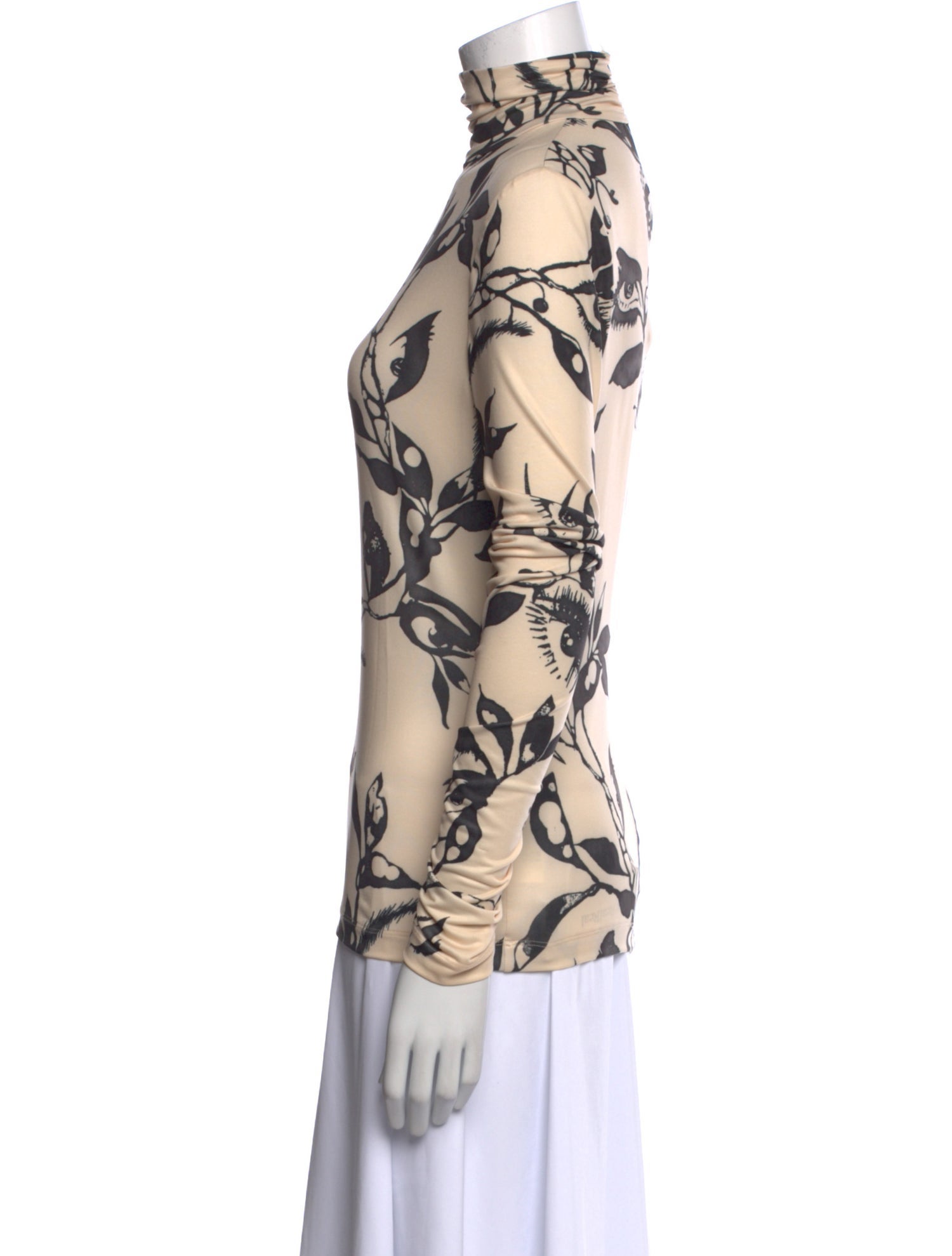 Zimmermann Floral Print Turtleneck Sweatshirt