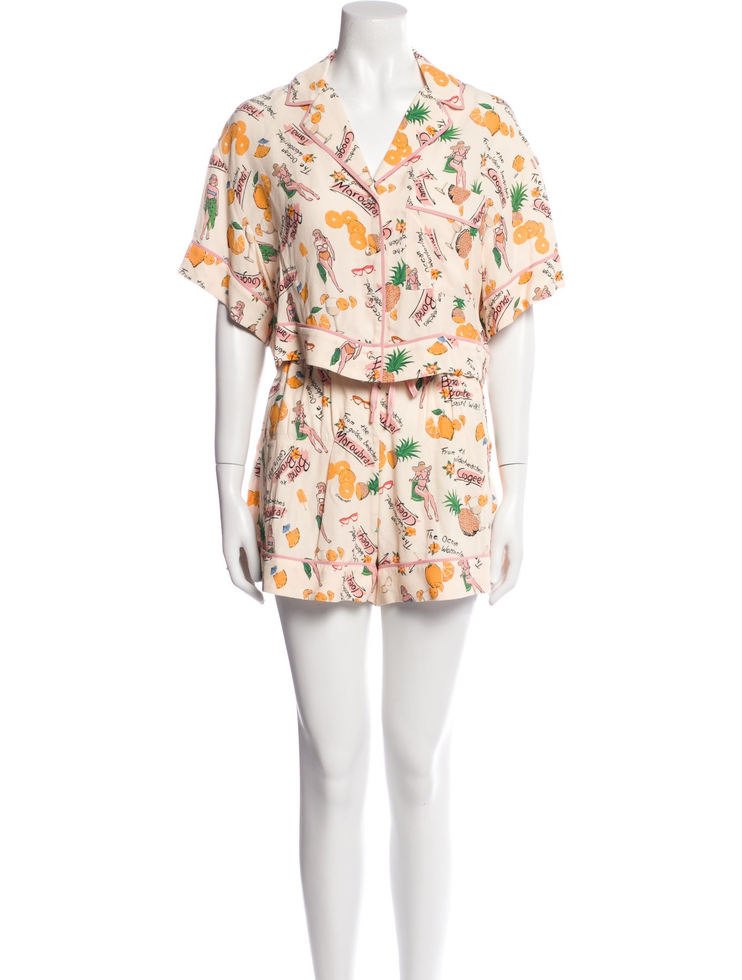 Zimmermann Linen Printed Short Set