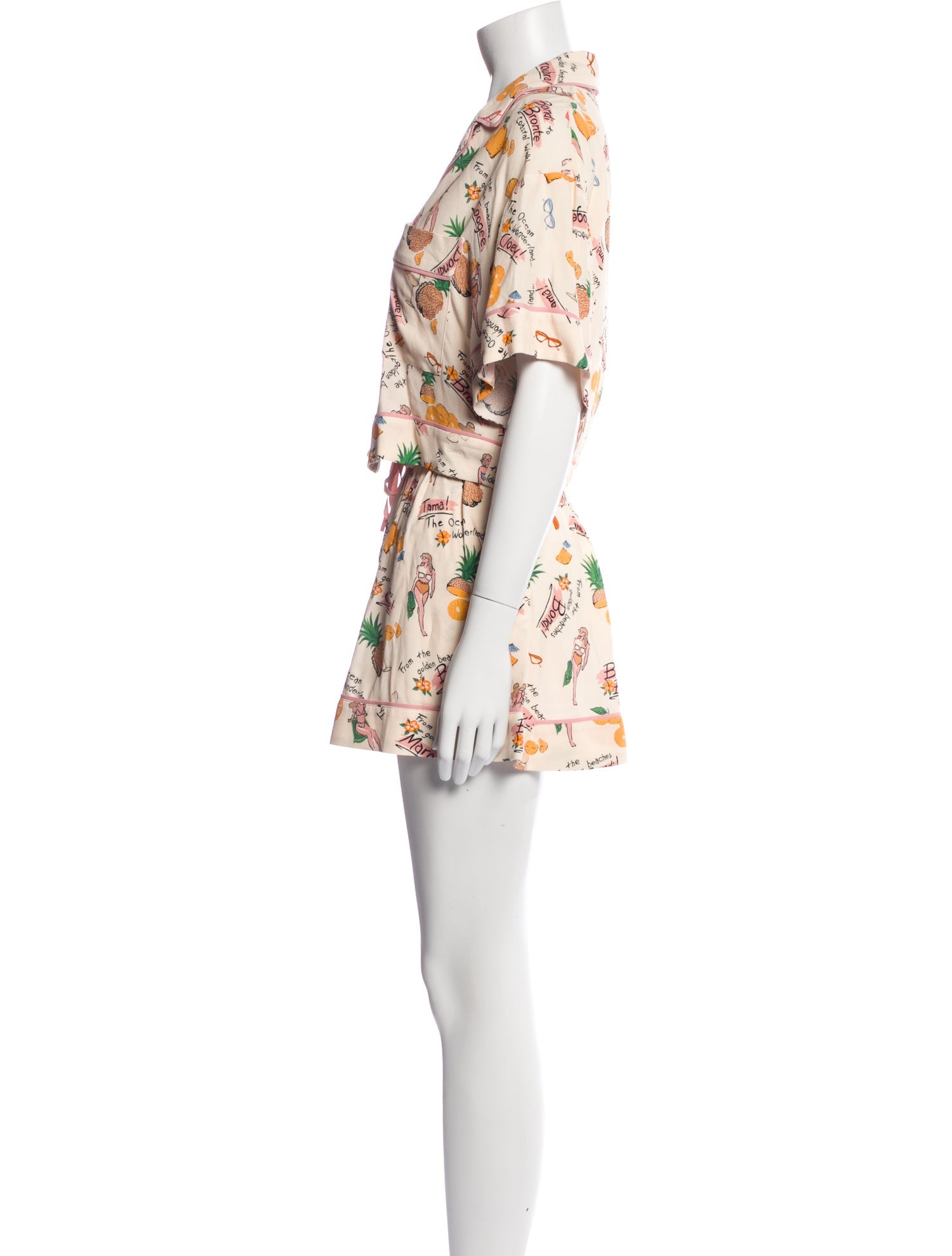 Zimmermann Linen Printed Short Set