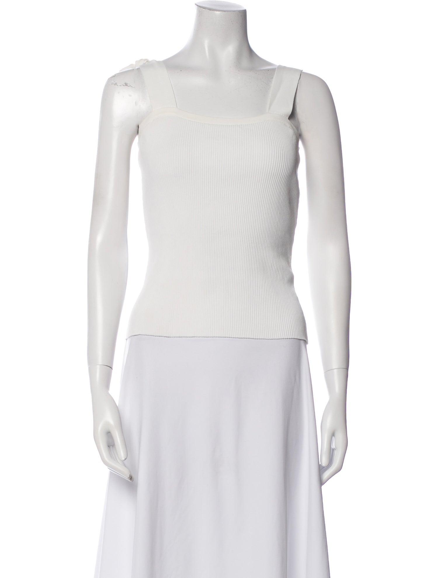 Zimmermann Square Neckline Sleeveless Crop Top