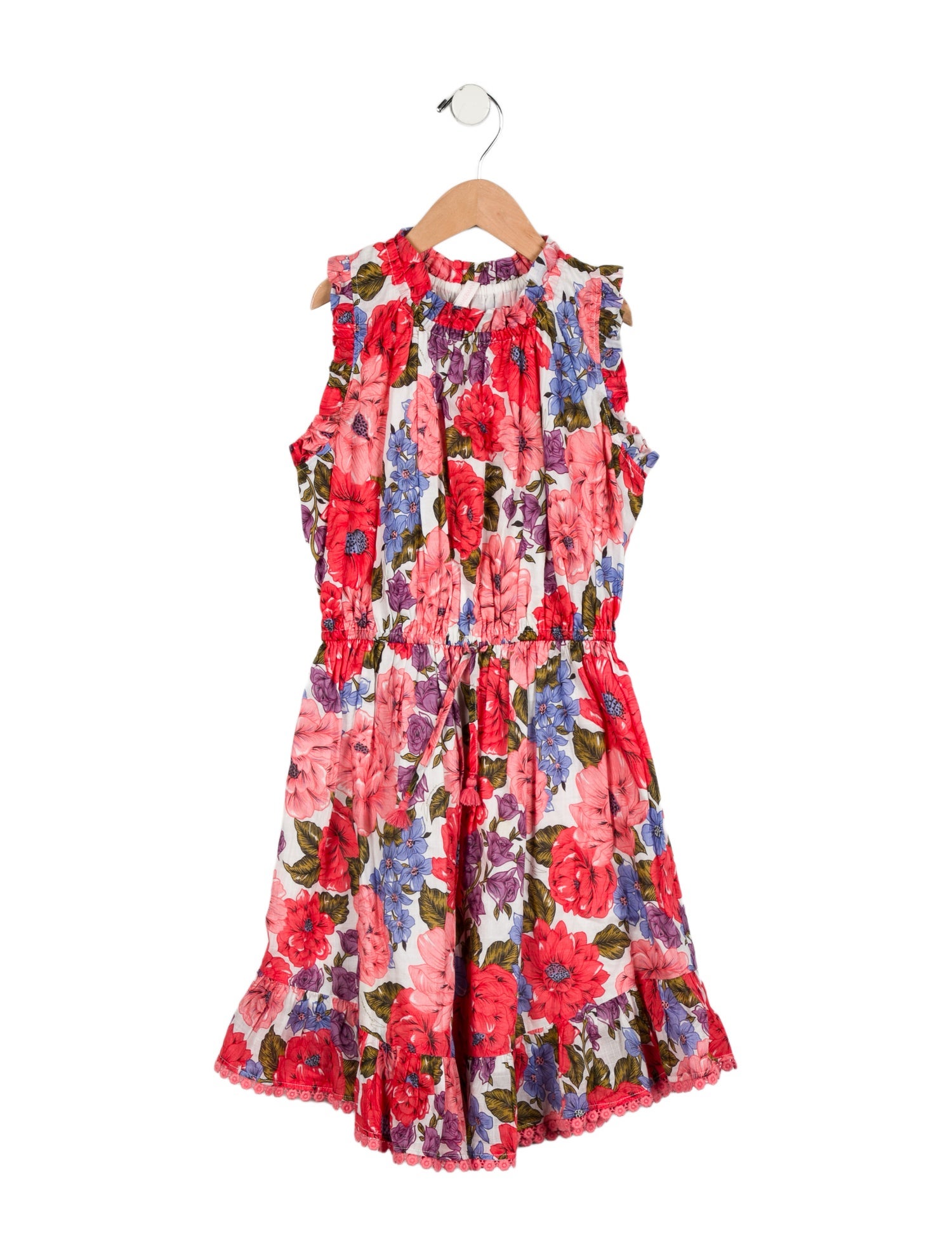 Zimmermann Girls' Sleeveless Floral Print Dress