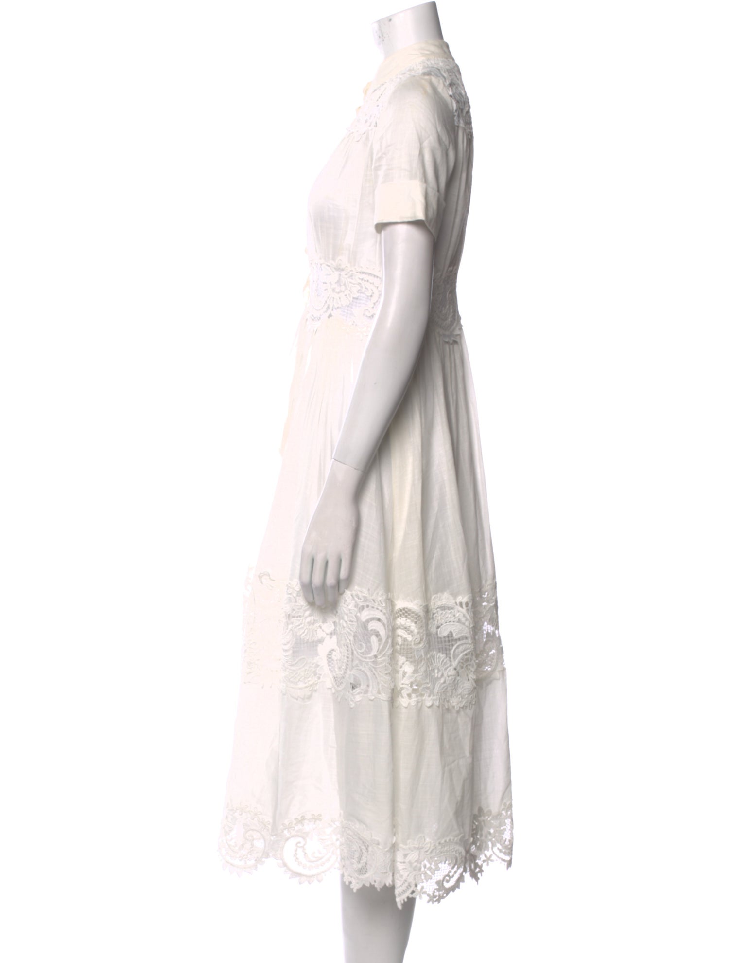 Zimmermann Mock Neck Midi Length Dress