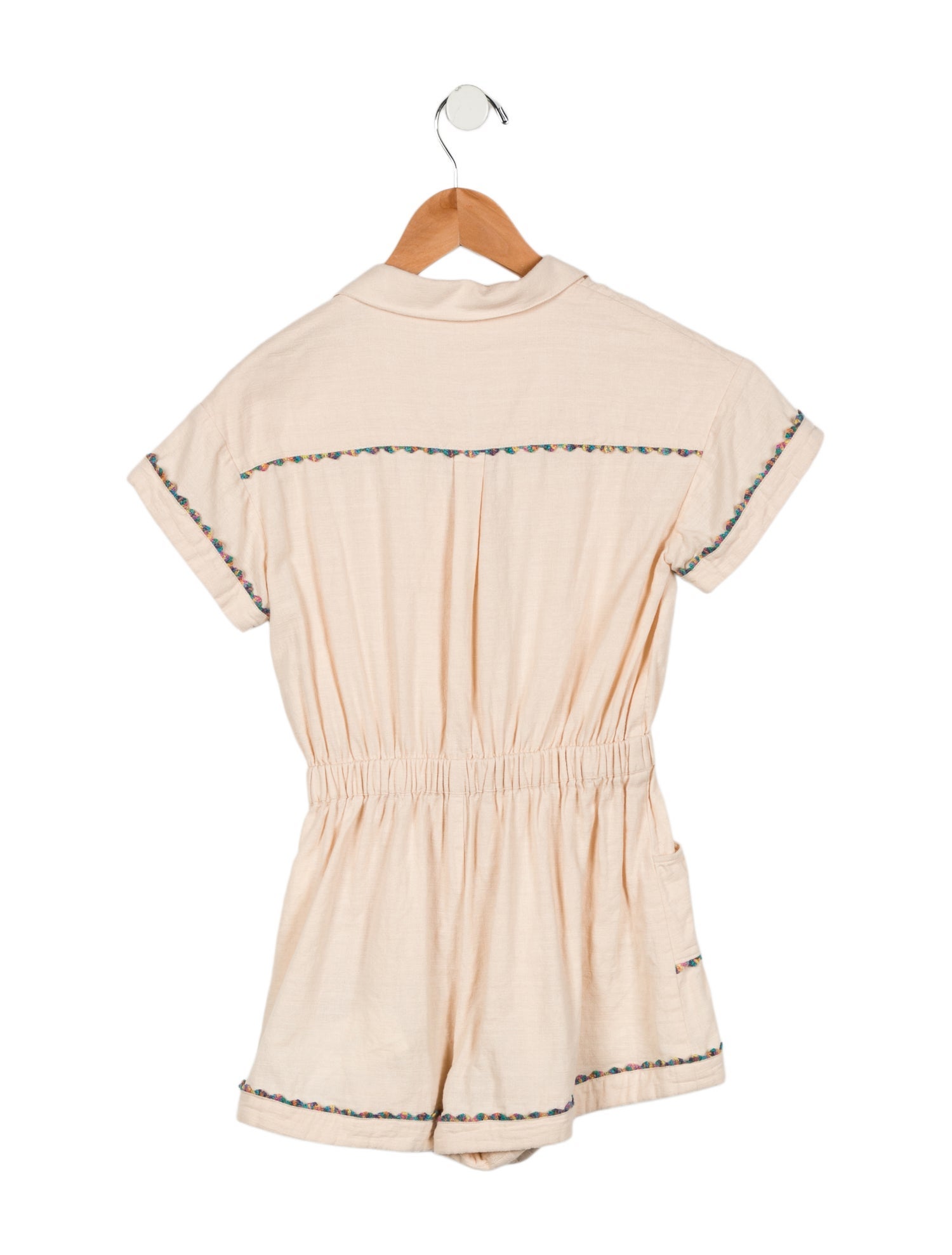 Zimmermann Girls' Short Sleeve Romper