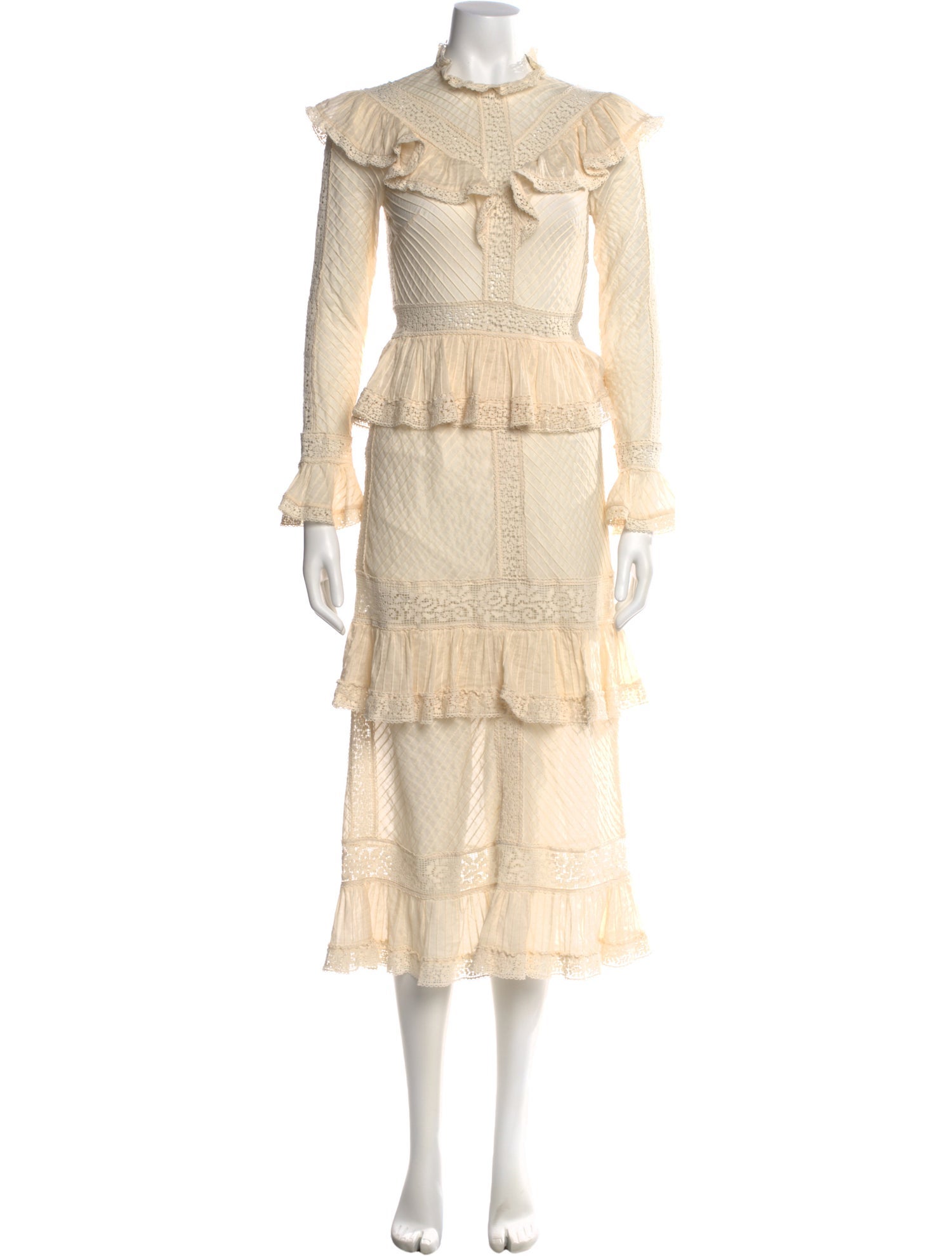 Zimmermann Mock Neck Long Dress