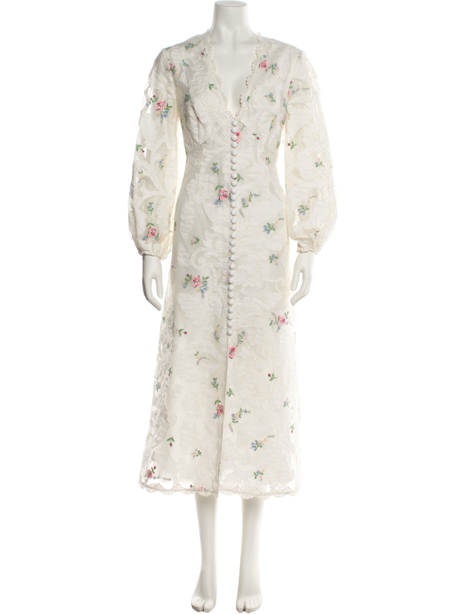 Zimmermann Floral Print Long Dress