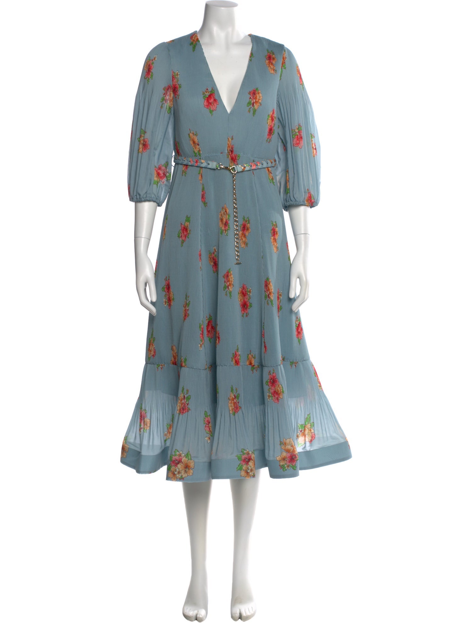 Zimmermann Floral Print Midi Length Dress