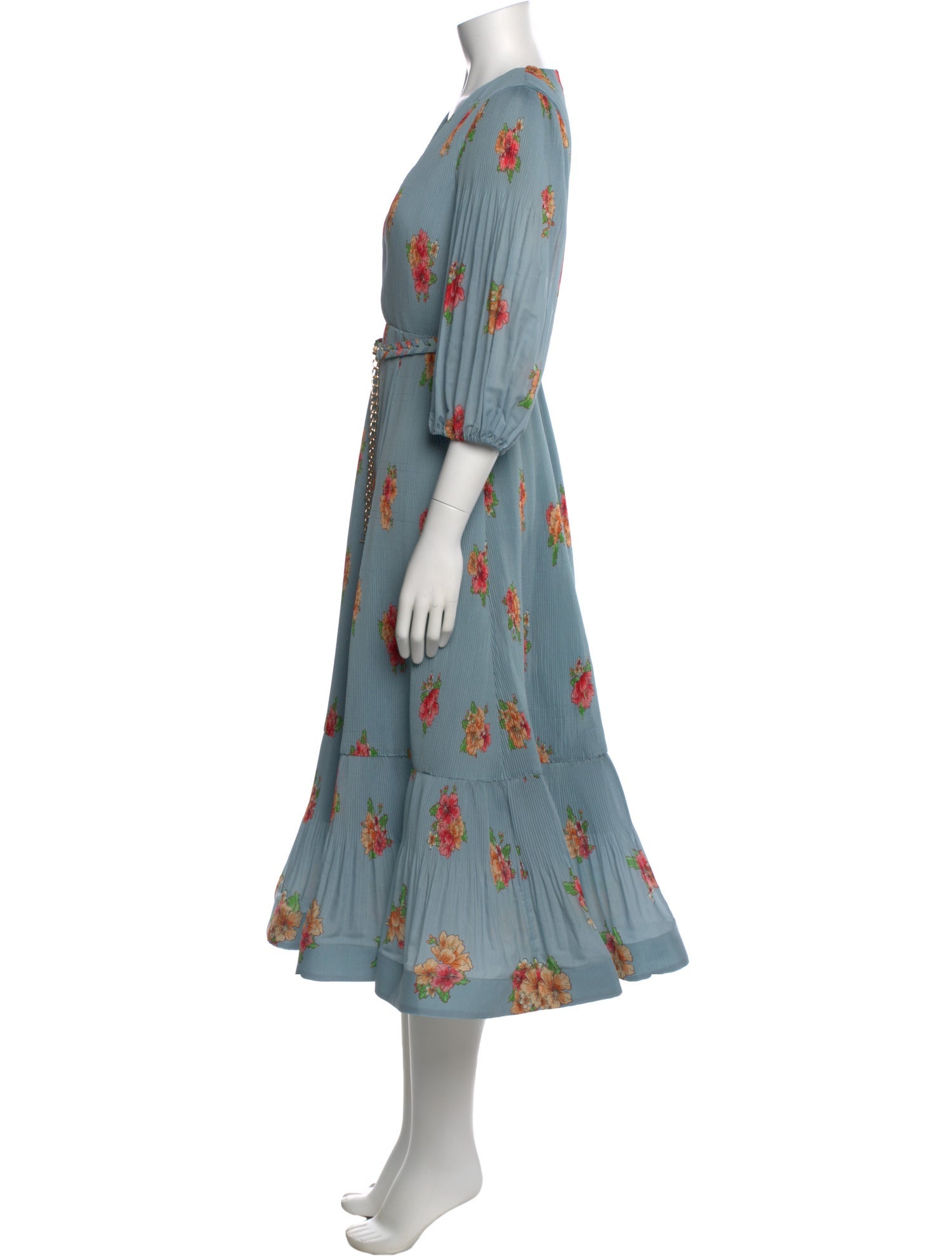 Zimmermann Floral Print Midi Length Dress