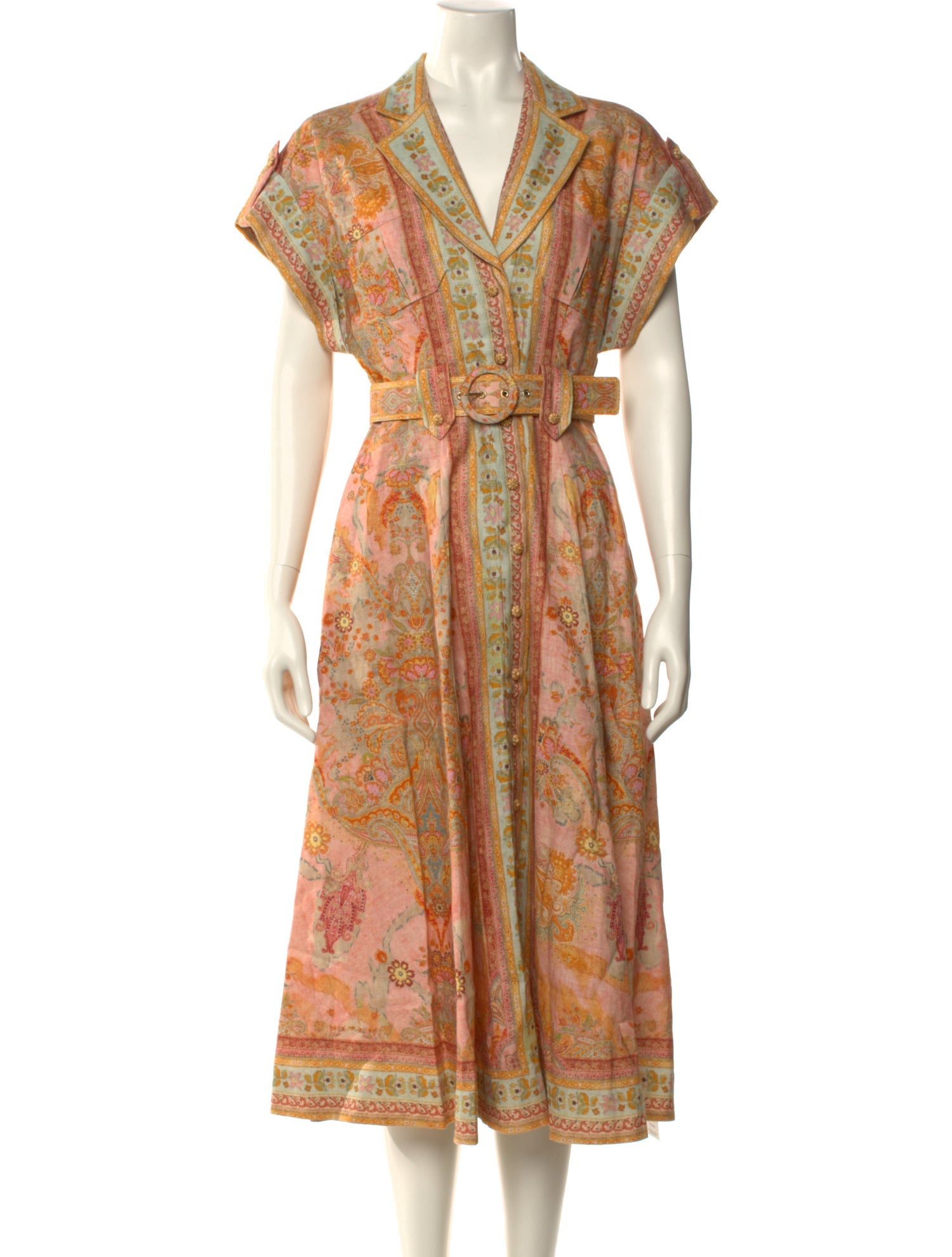 Zimmermann Linen Midi Length Dress