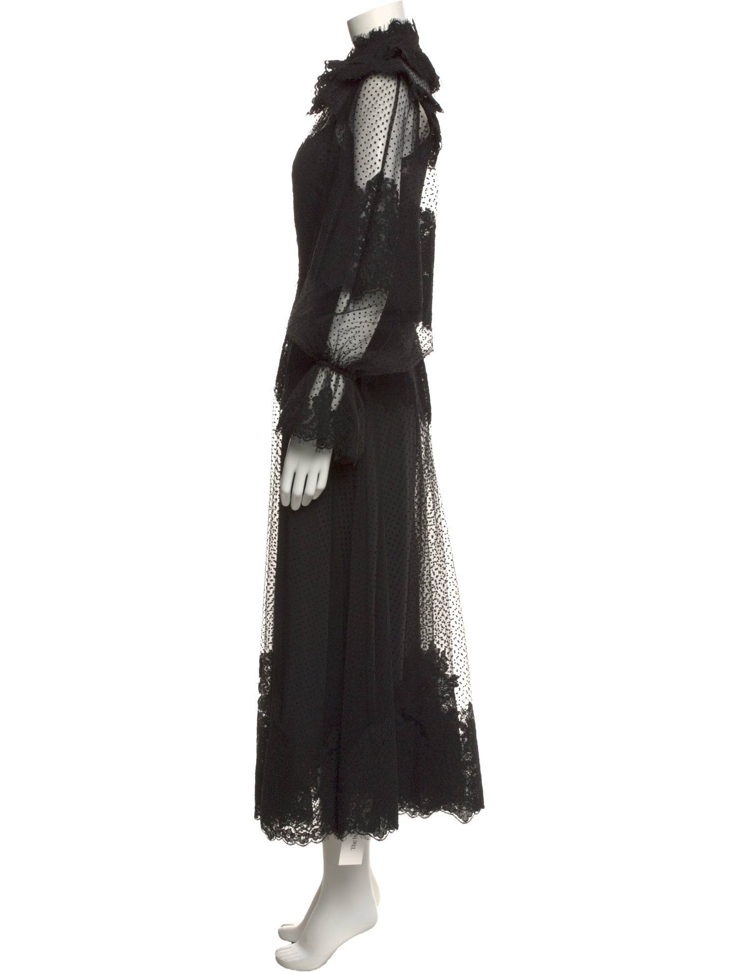 Zimmermann Mock Neck Long Dress