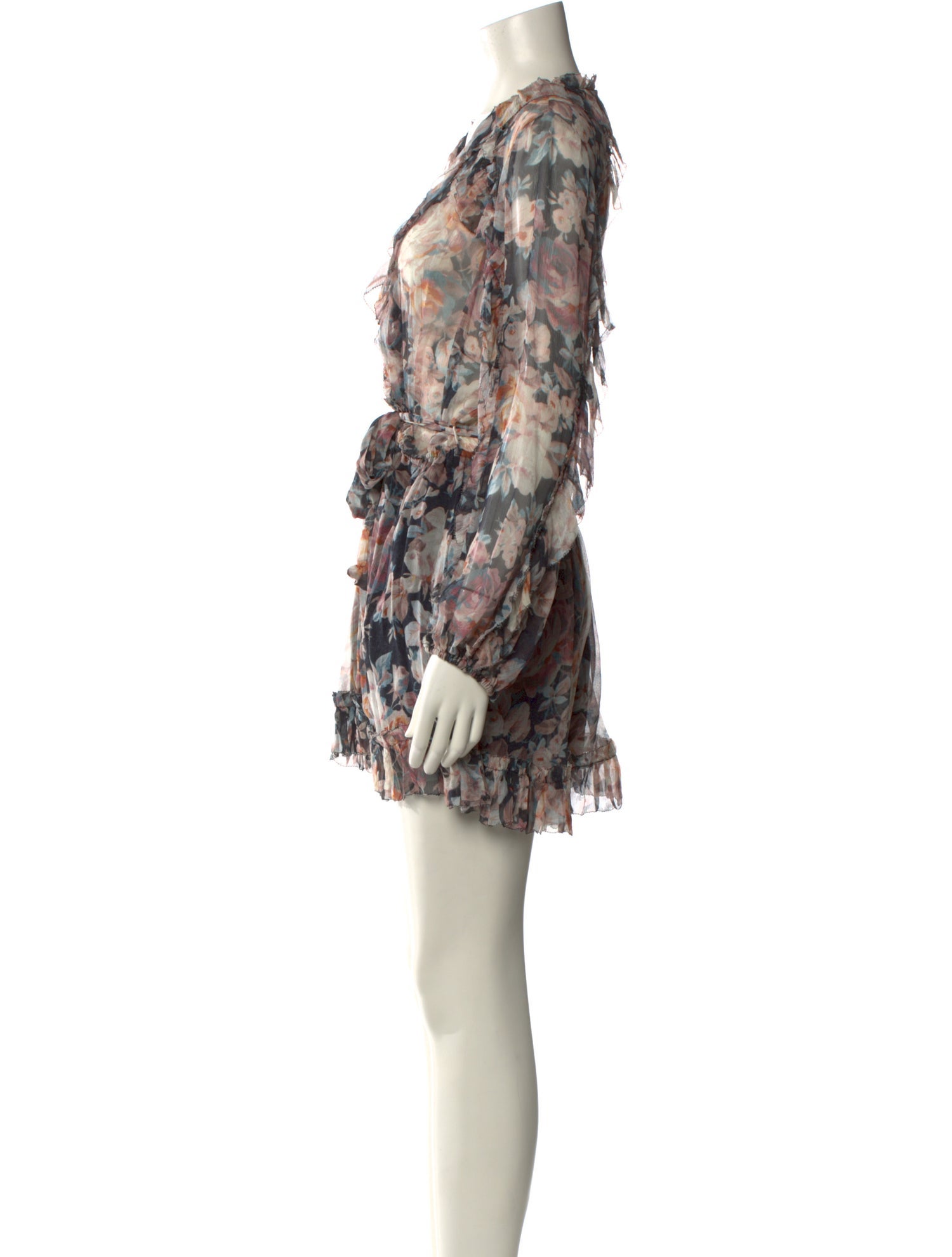 Zimmermann Silk Floral Print Romper