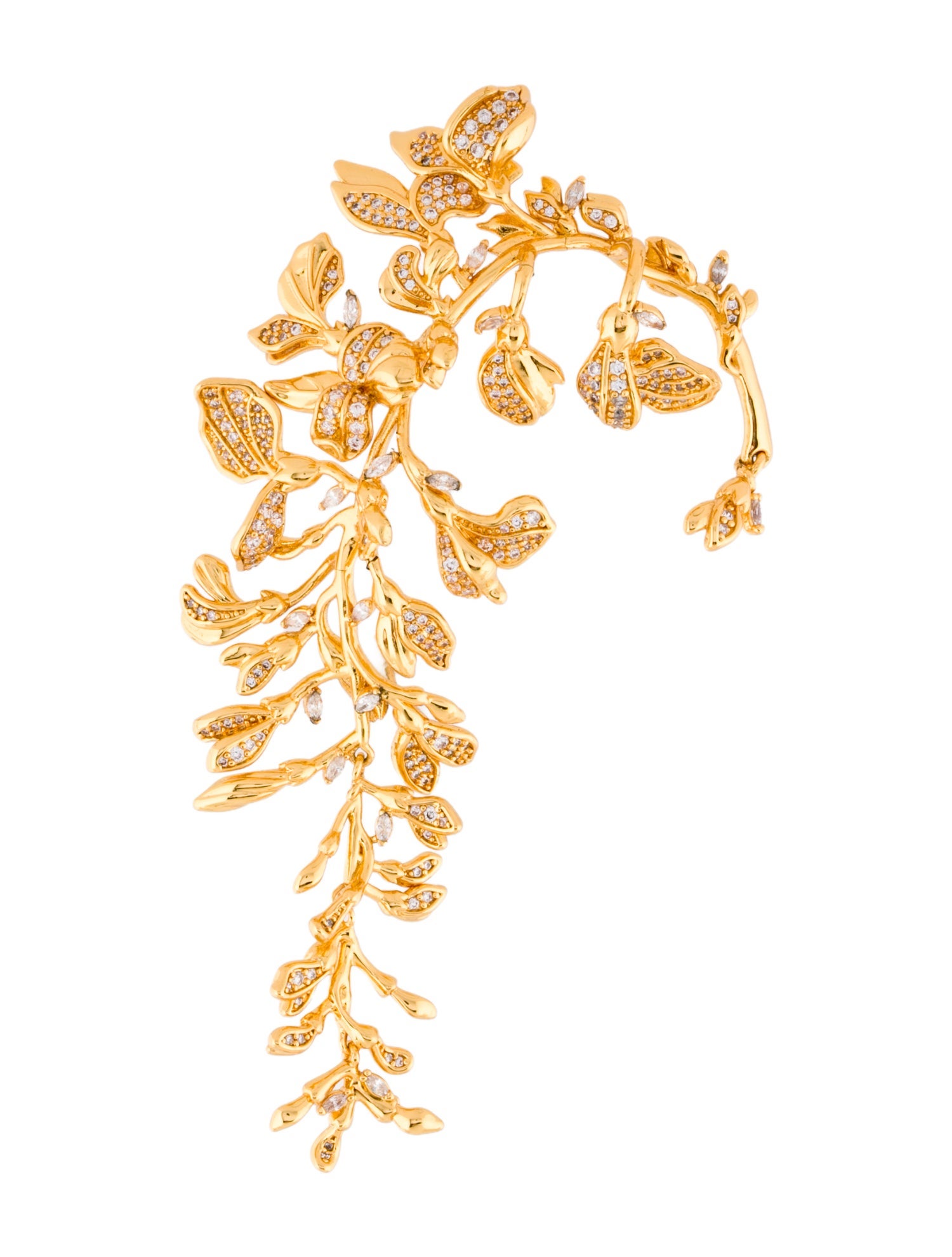Zimmermann Crystal Floral Motif Ear Cuff
