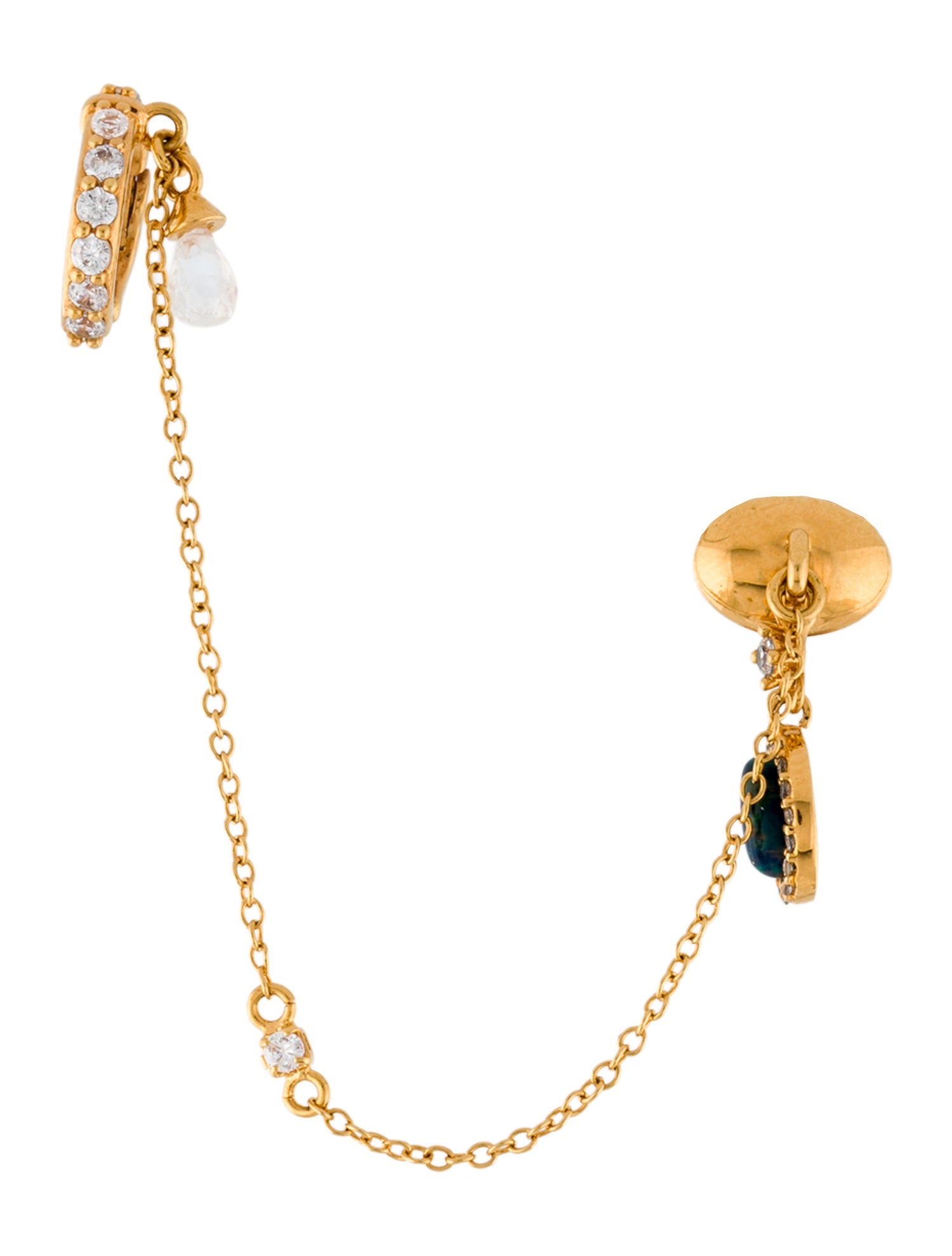 Zimmermann Multicolor Stone & Cubic Zirconia Austria Draped Single Earring