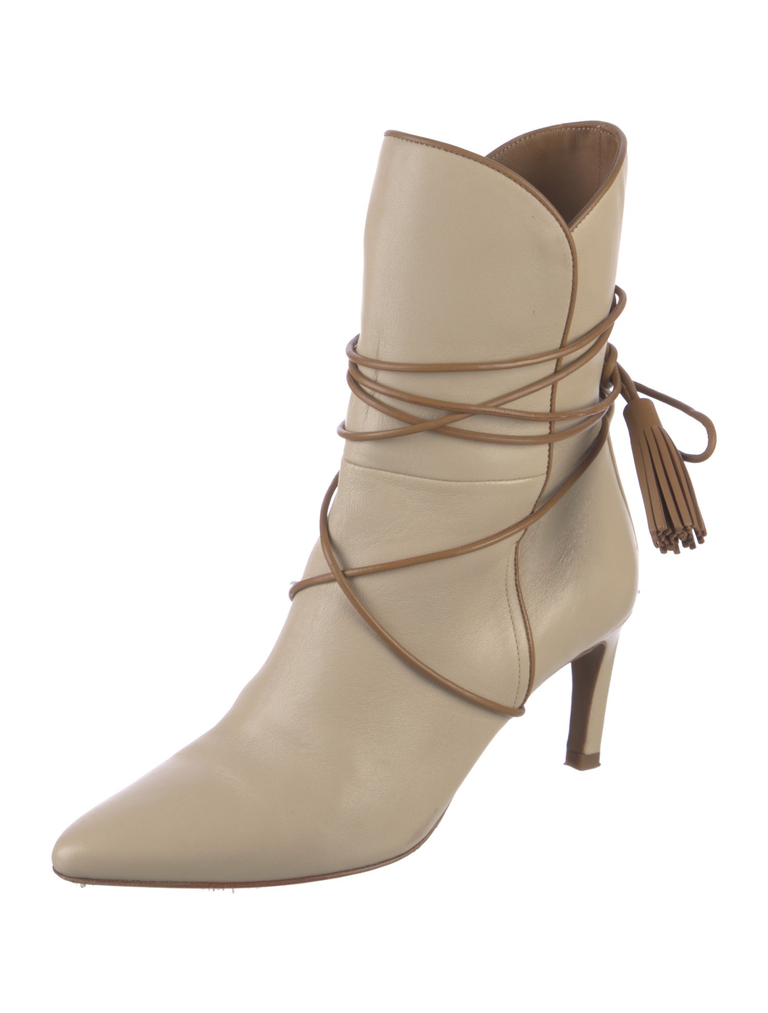 Zimmermann Leather Tassel Accents Western Boots
