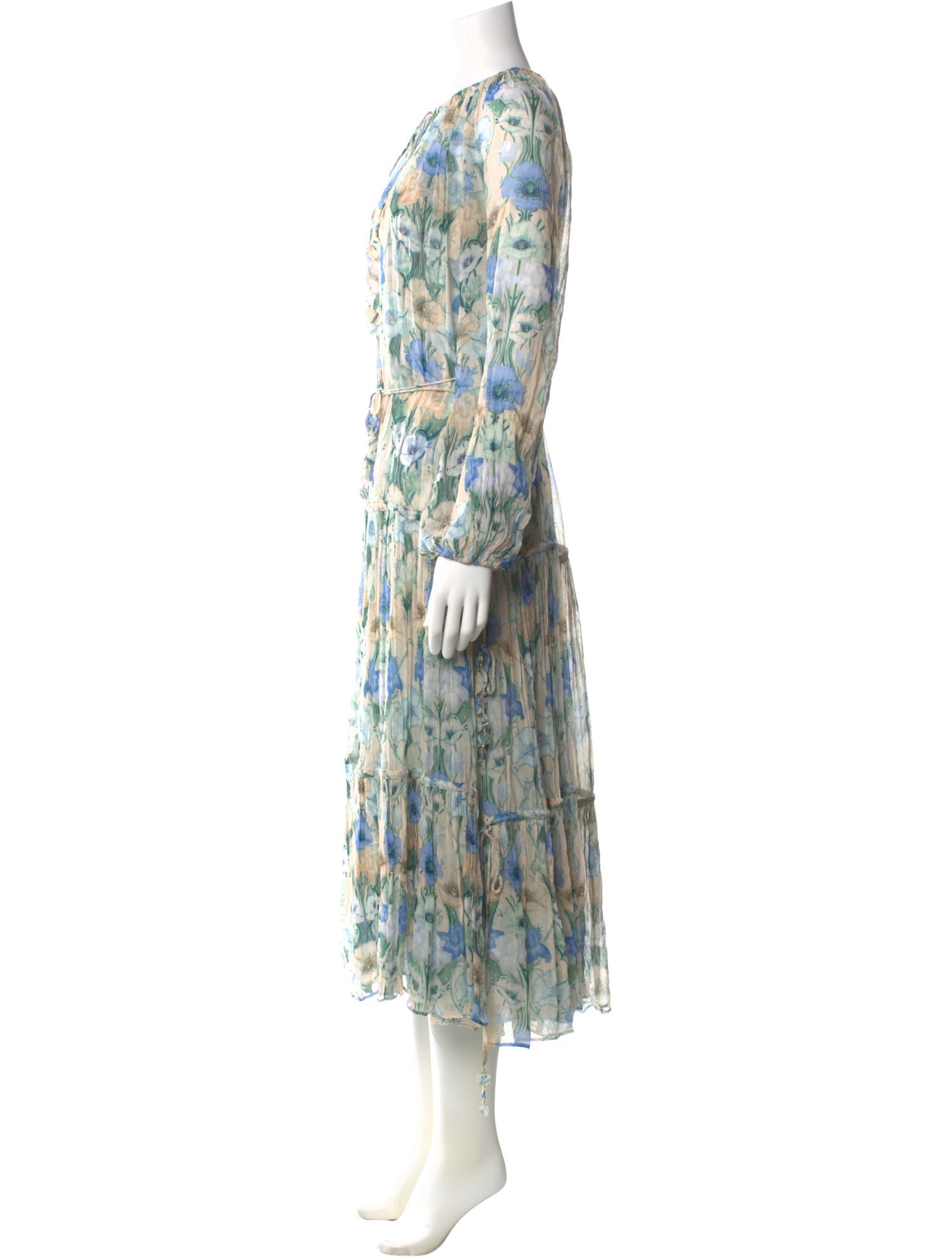 Zimmermann Floral Print Long Dress