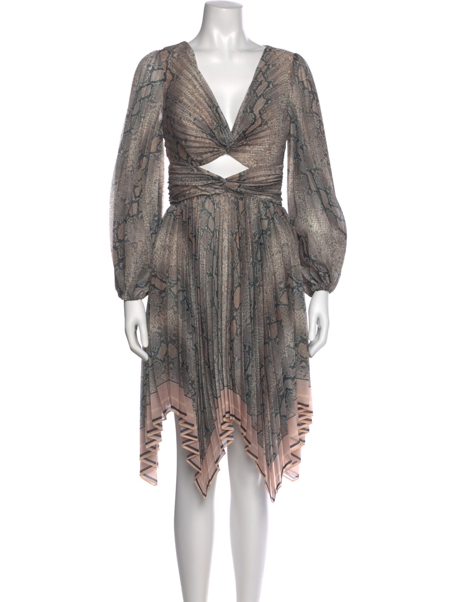 Zimmermann Animal Print Midi Length Dress w/ Tags