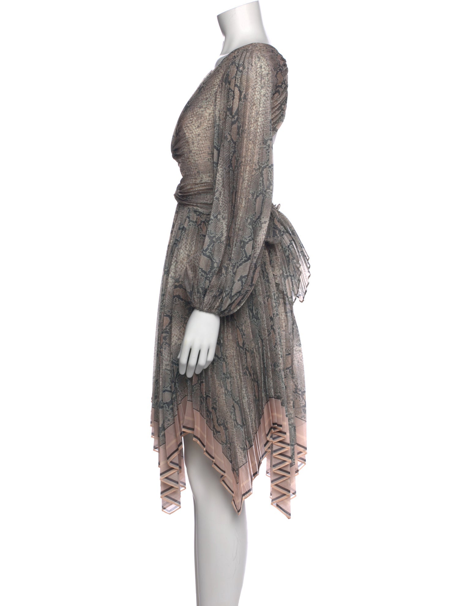 Zimmermann Animal Print Midi Length Dress w/ Tags