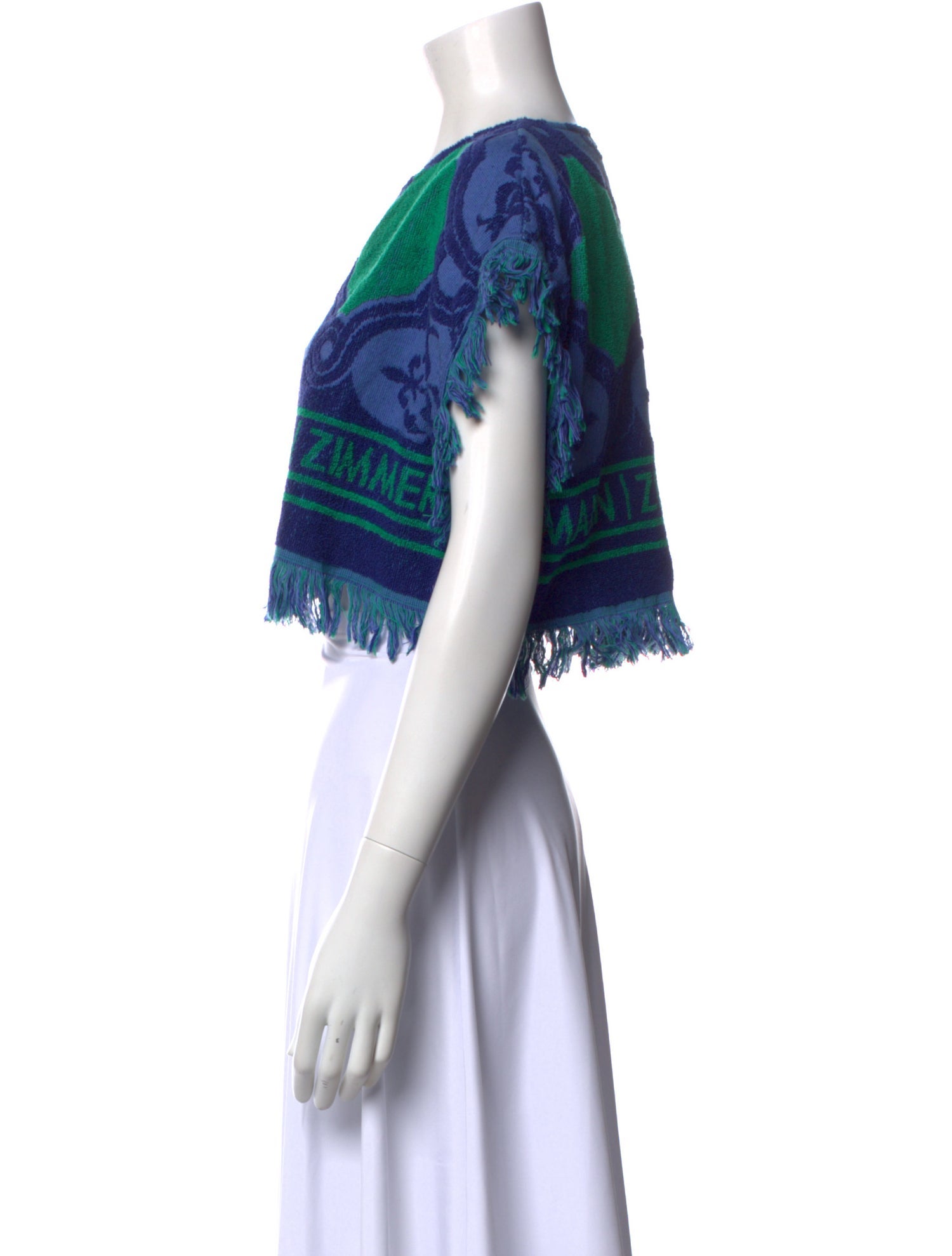 Zimmermann Patterned Crew Neck Top