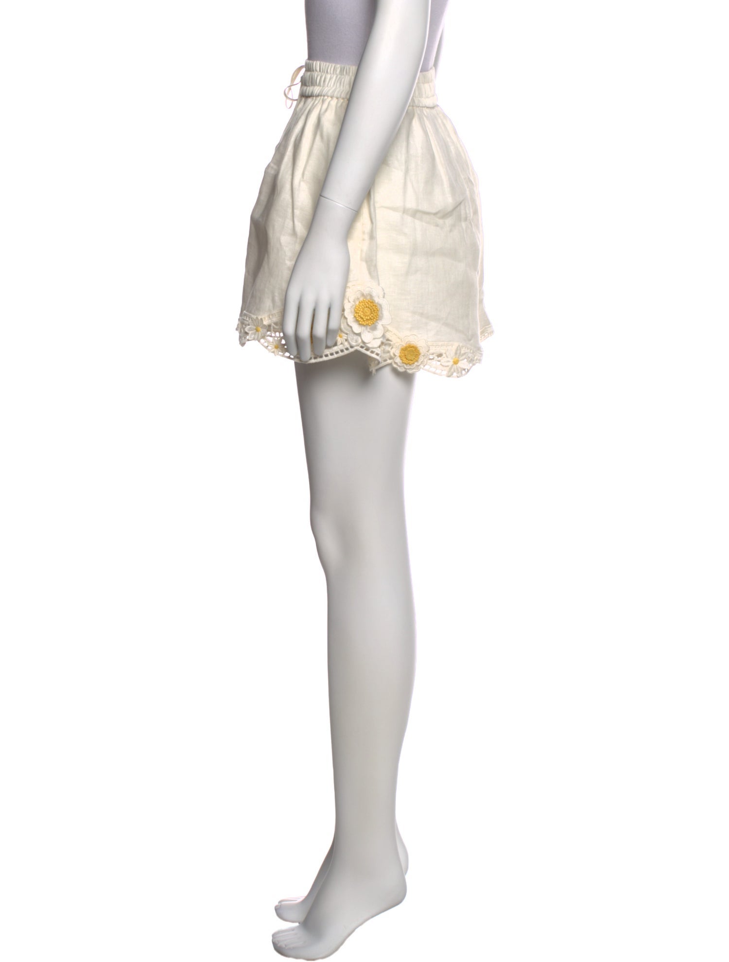 Zimmermann Linen Mini Shorts