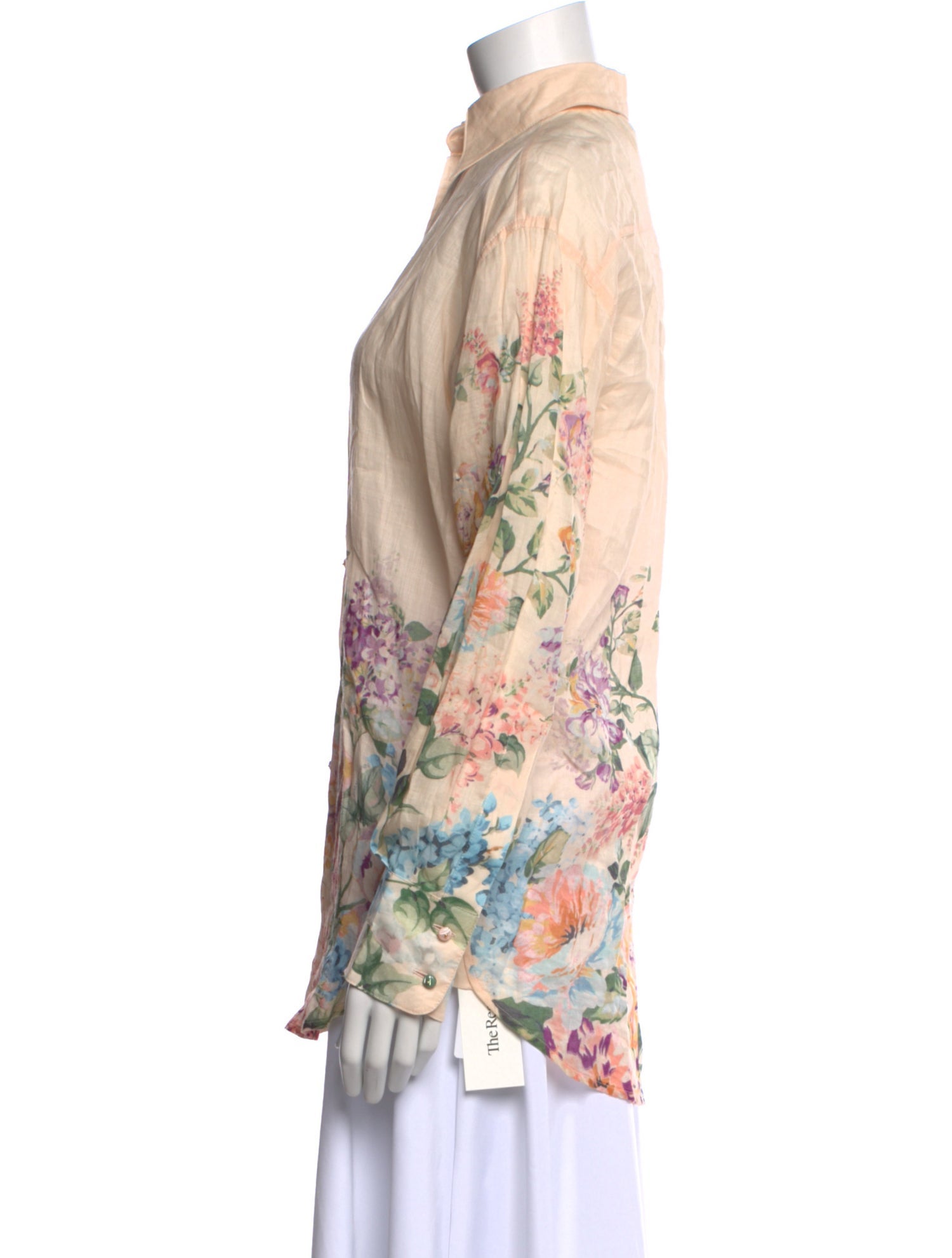 Zimmermann Floral Print Long Sleeve Blouse w/ Tags