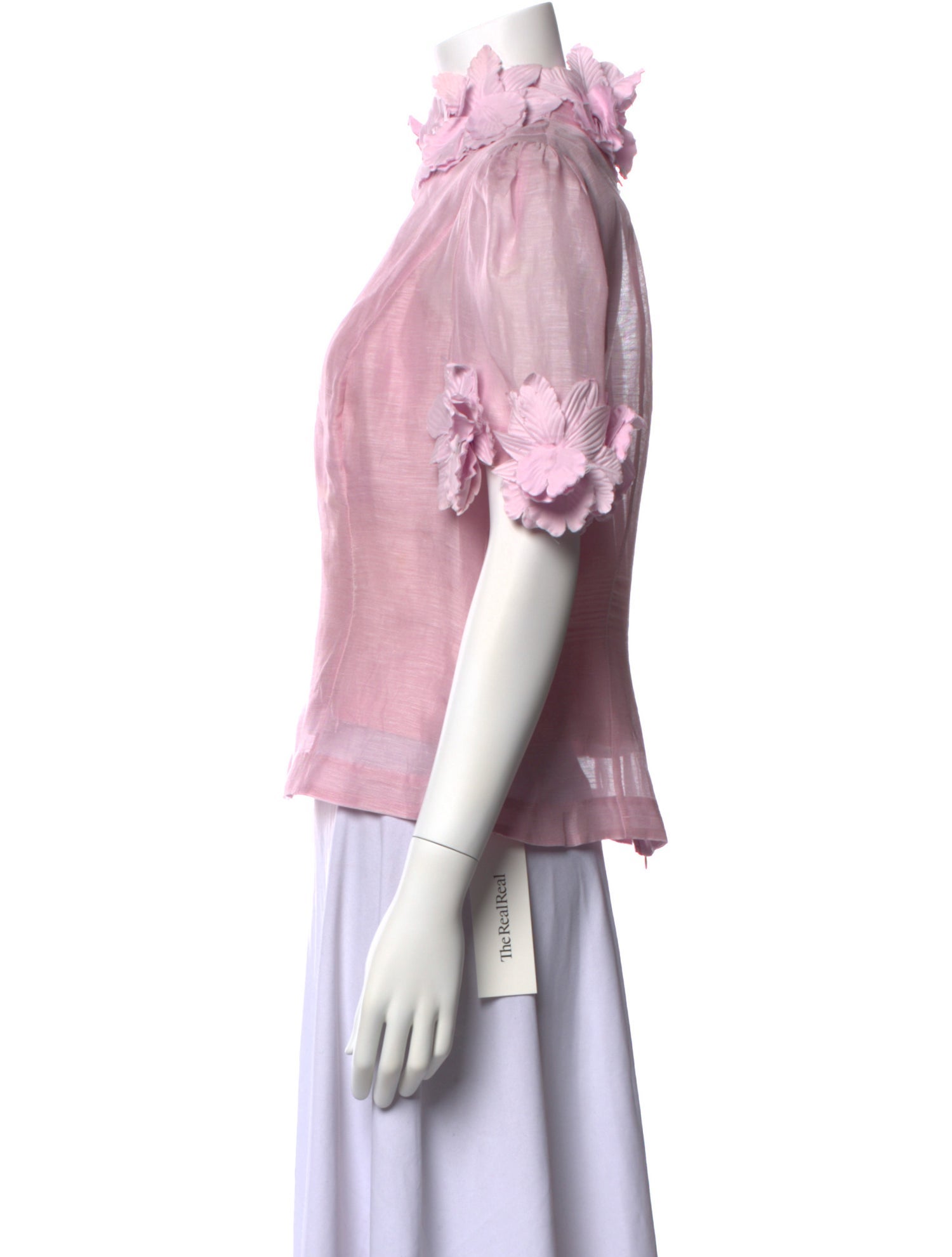 Zimmermann Linen Short Sleeve Blouse