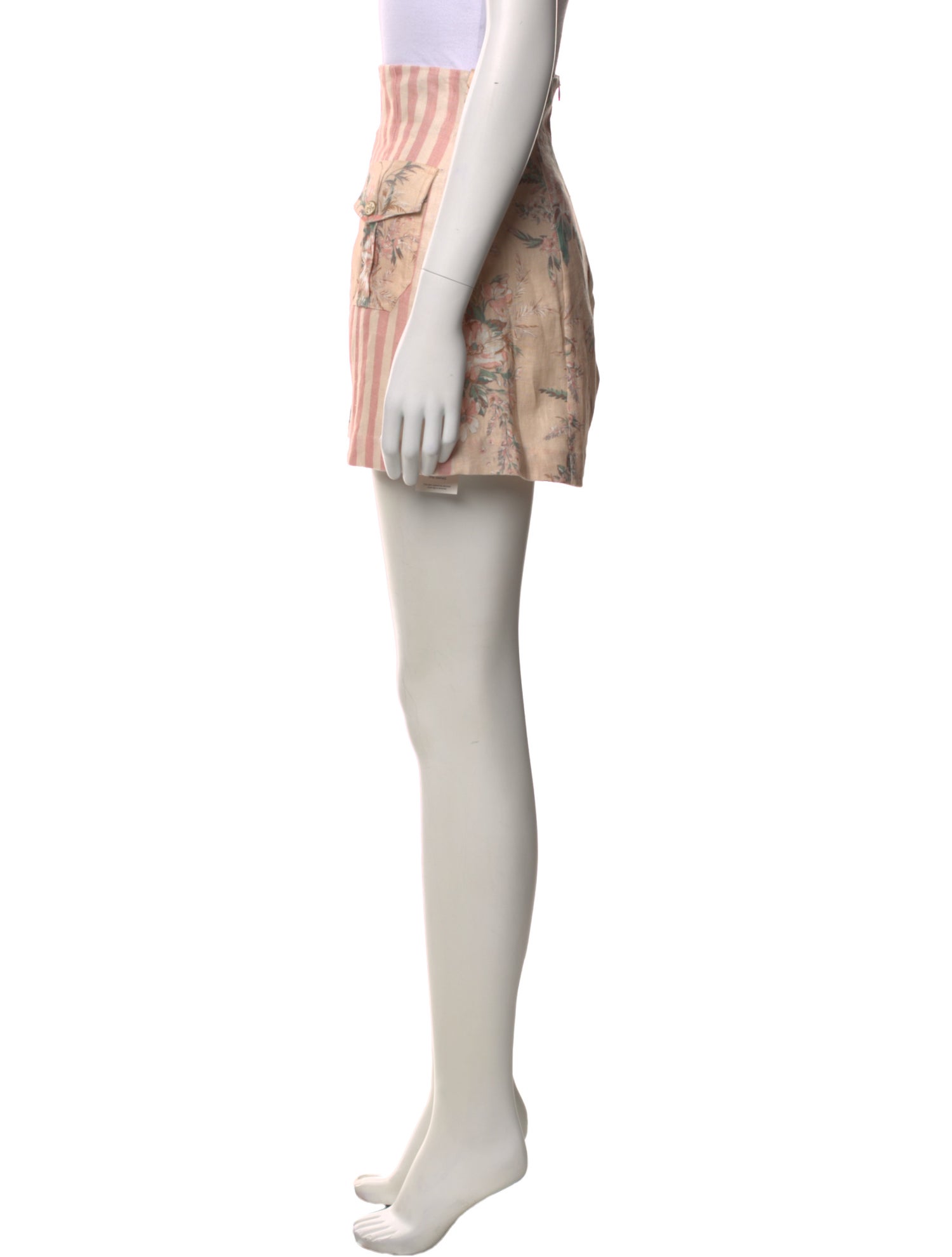 Zimmermann Linen Mini Shorts