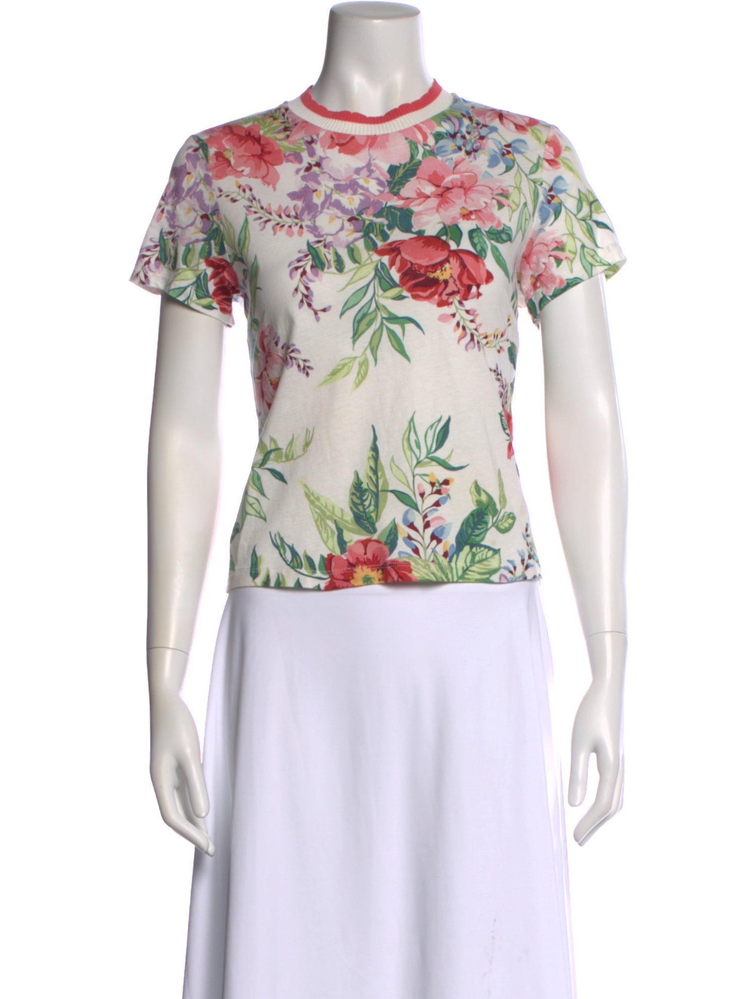 Zimmermann Floral Print Crew Neck T-Shirt