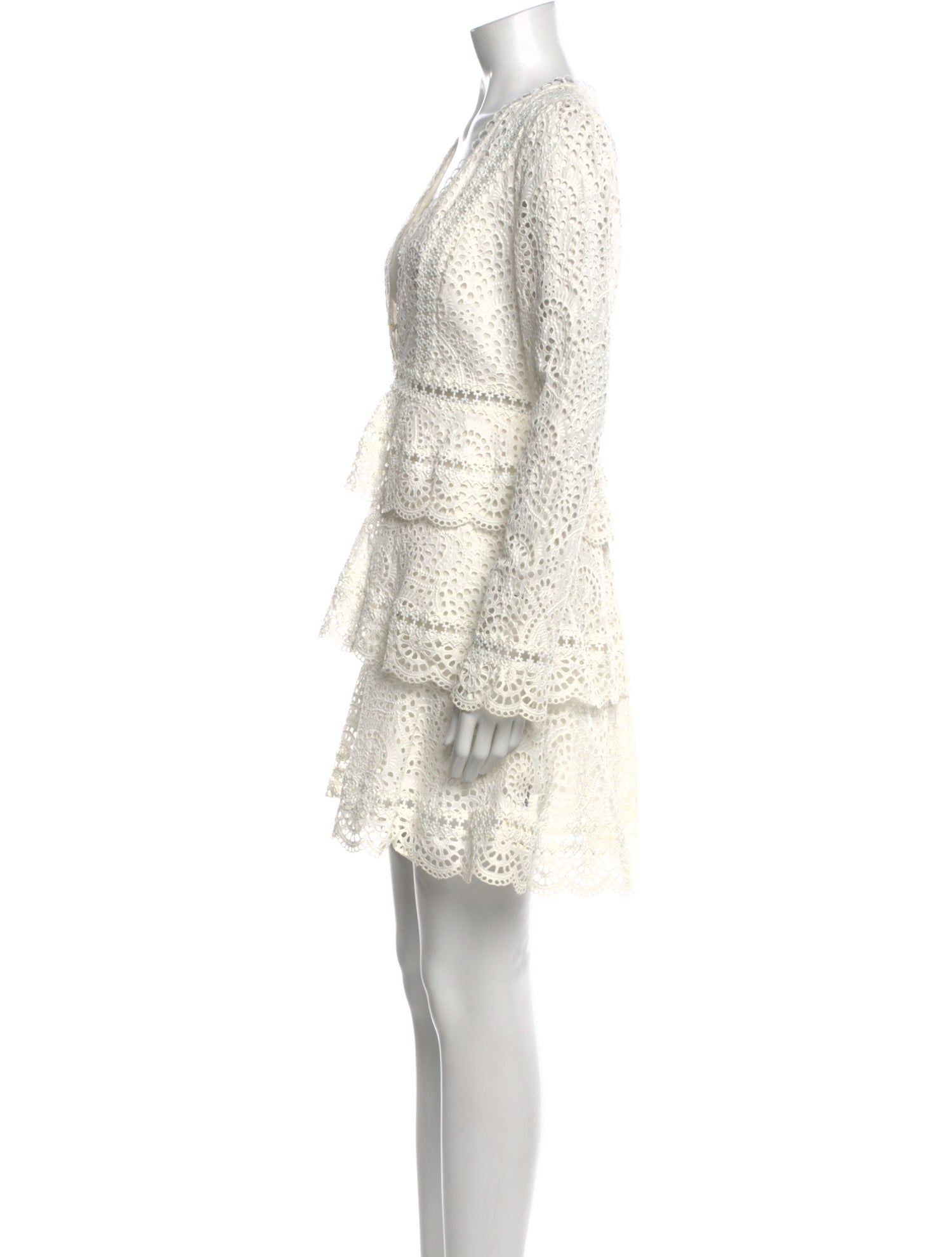 Zimmermann Lace Pattern Mini Dress