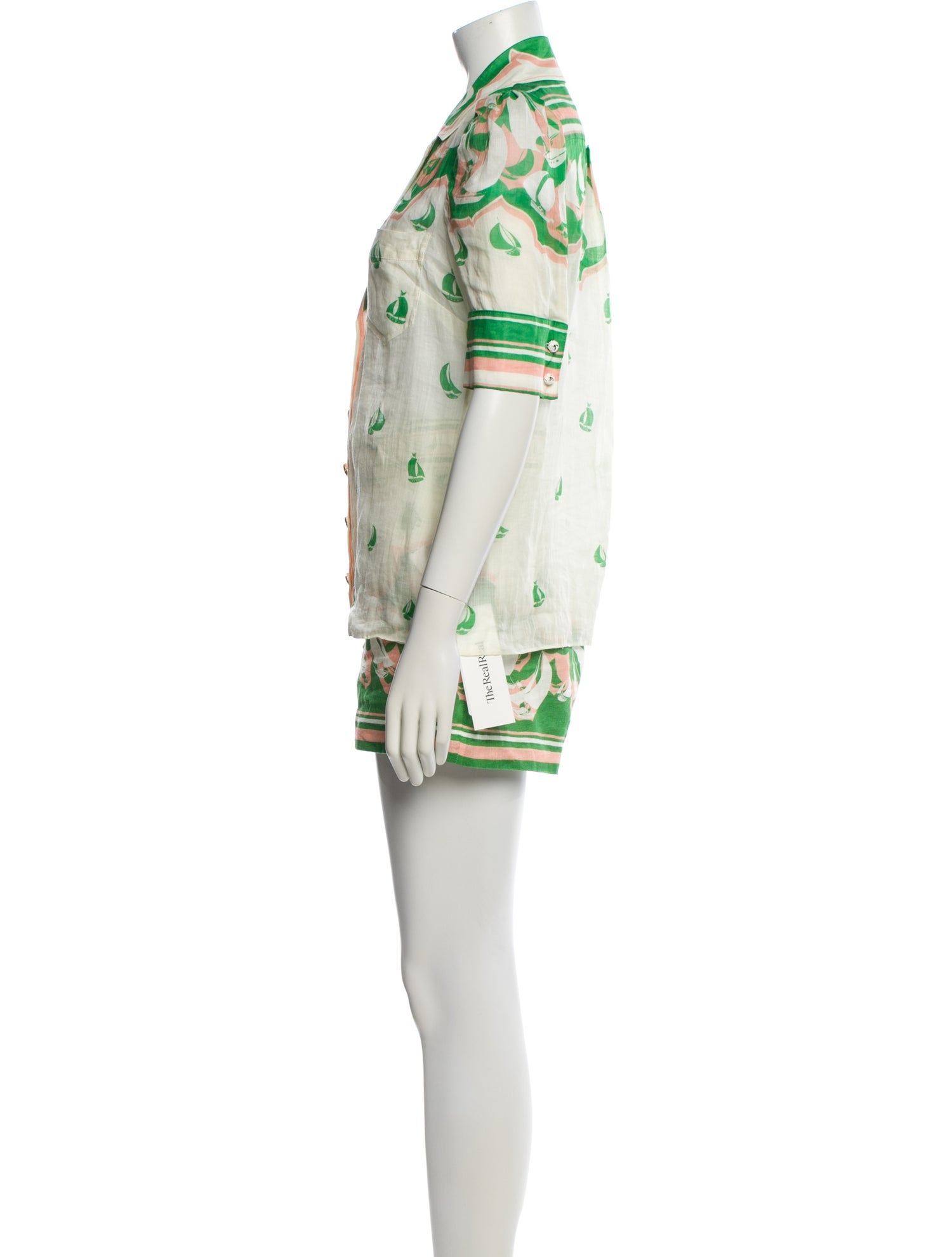 Zimmermann Linen Printed Short Set