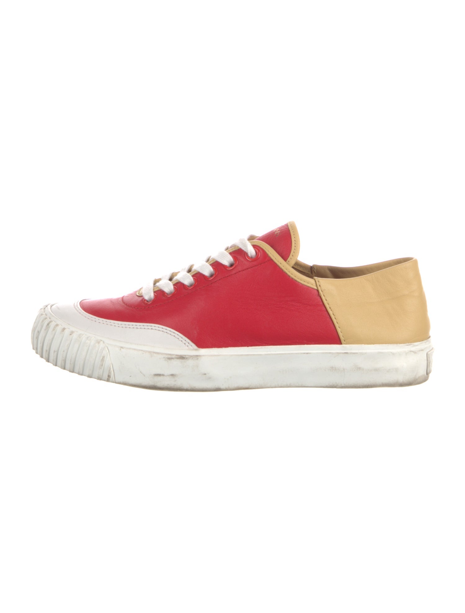 Zimmermann Lambskin Colorblock Pattern Sneakers