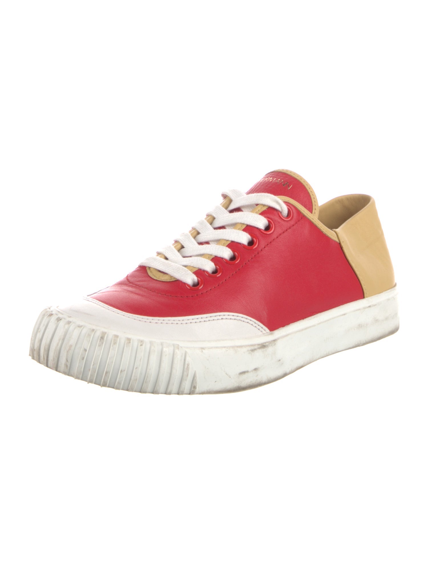Zimmermann Lambskin Colorblock Pattern Sneakers