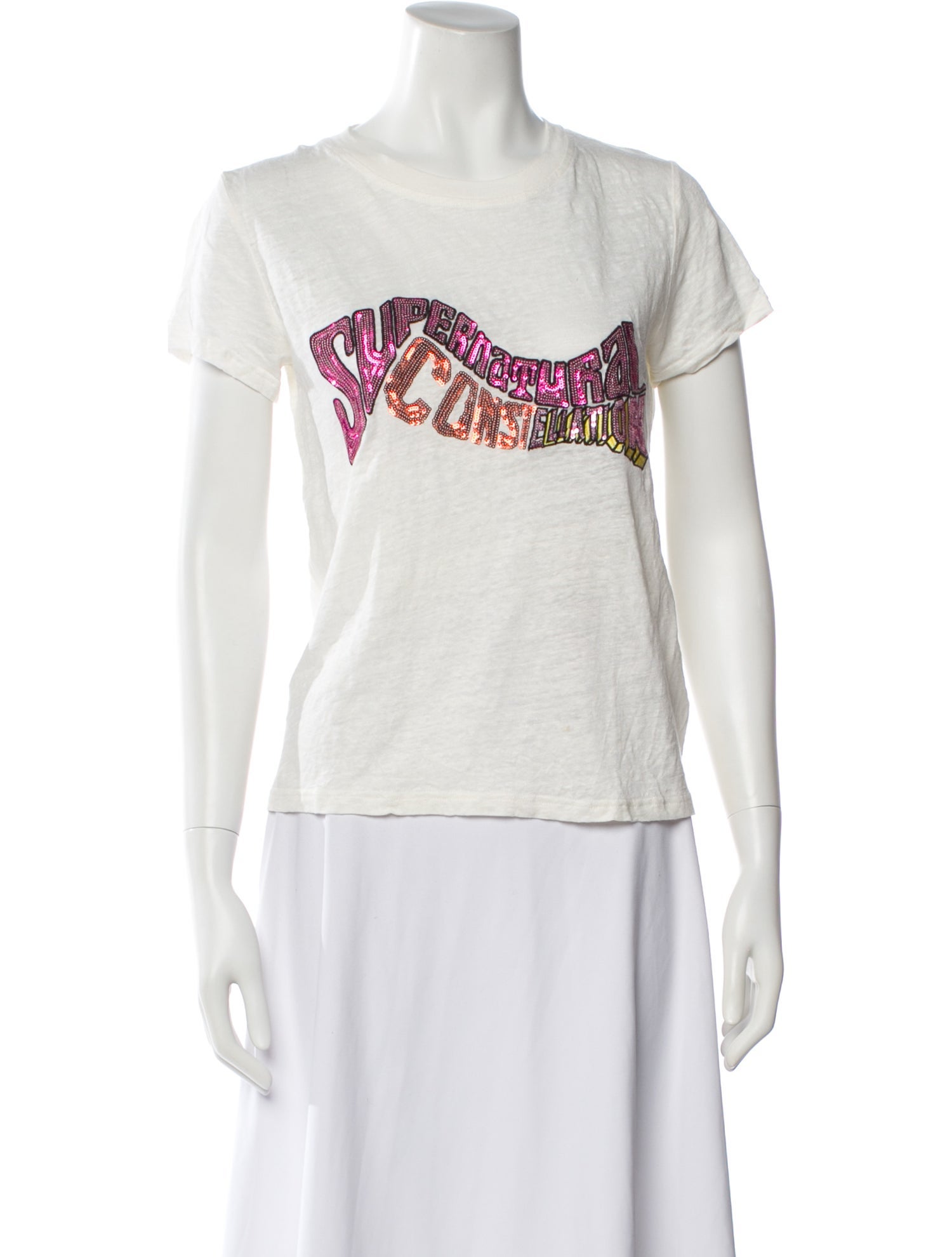 Zimmermann Linen Graphic Print T-Shirt